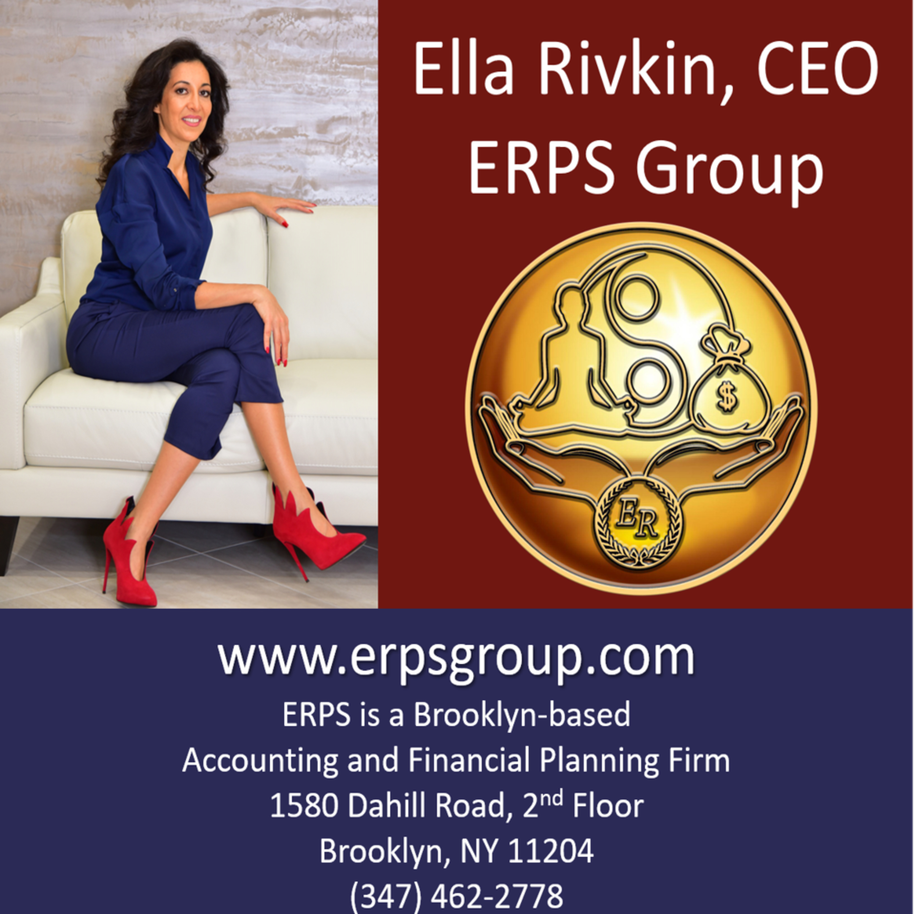 Ella Rivkin CEO, ERPS Group Inc, Brooklyn NY, From Russian Refugee to American Entrepreneur episode artwork