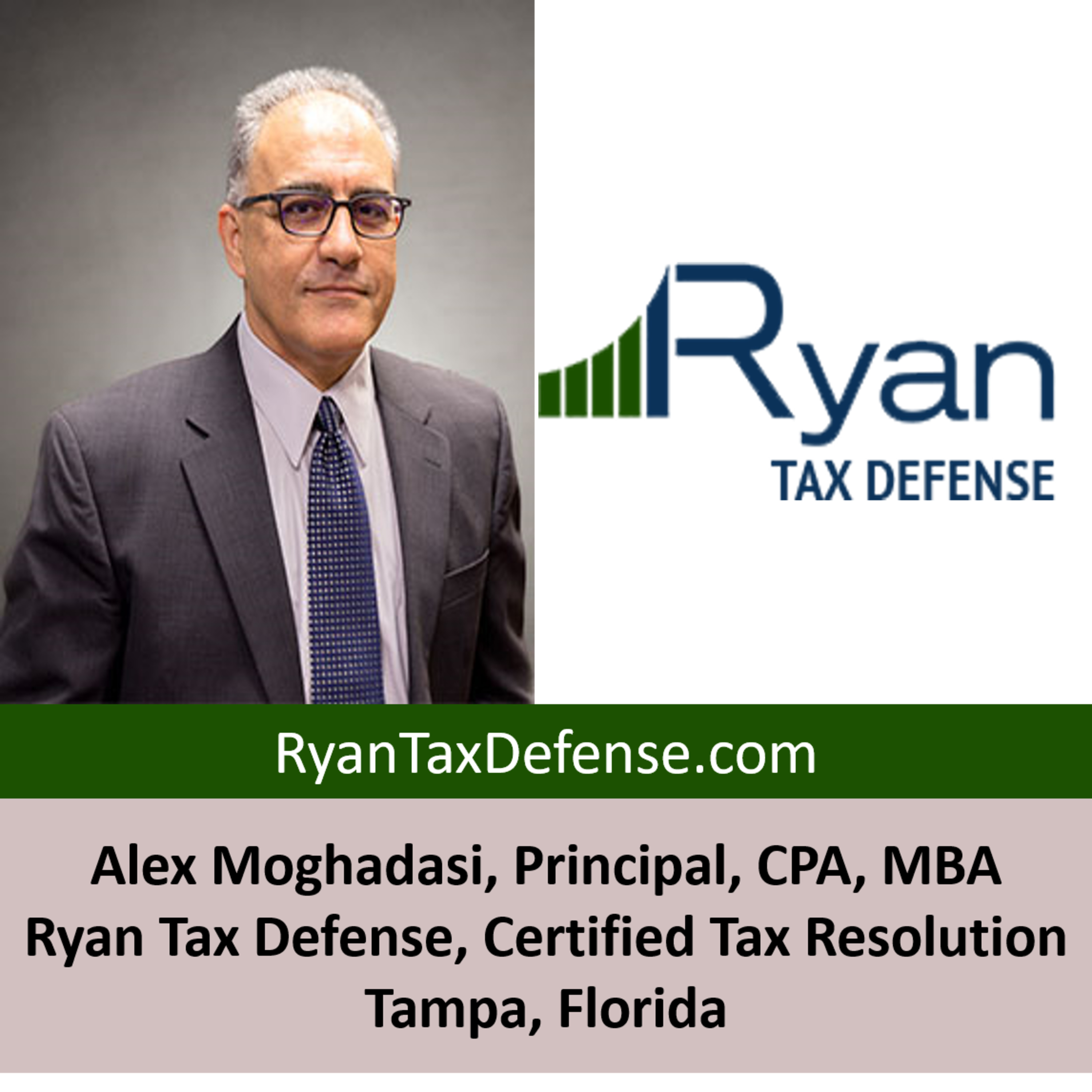 Interview With Alex Moghadasi, Principal, MBA, CPA-Ryan Tax Defense-Tampa-Florida episode artwork