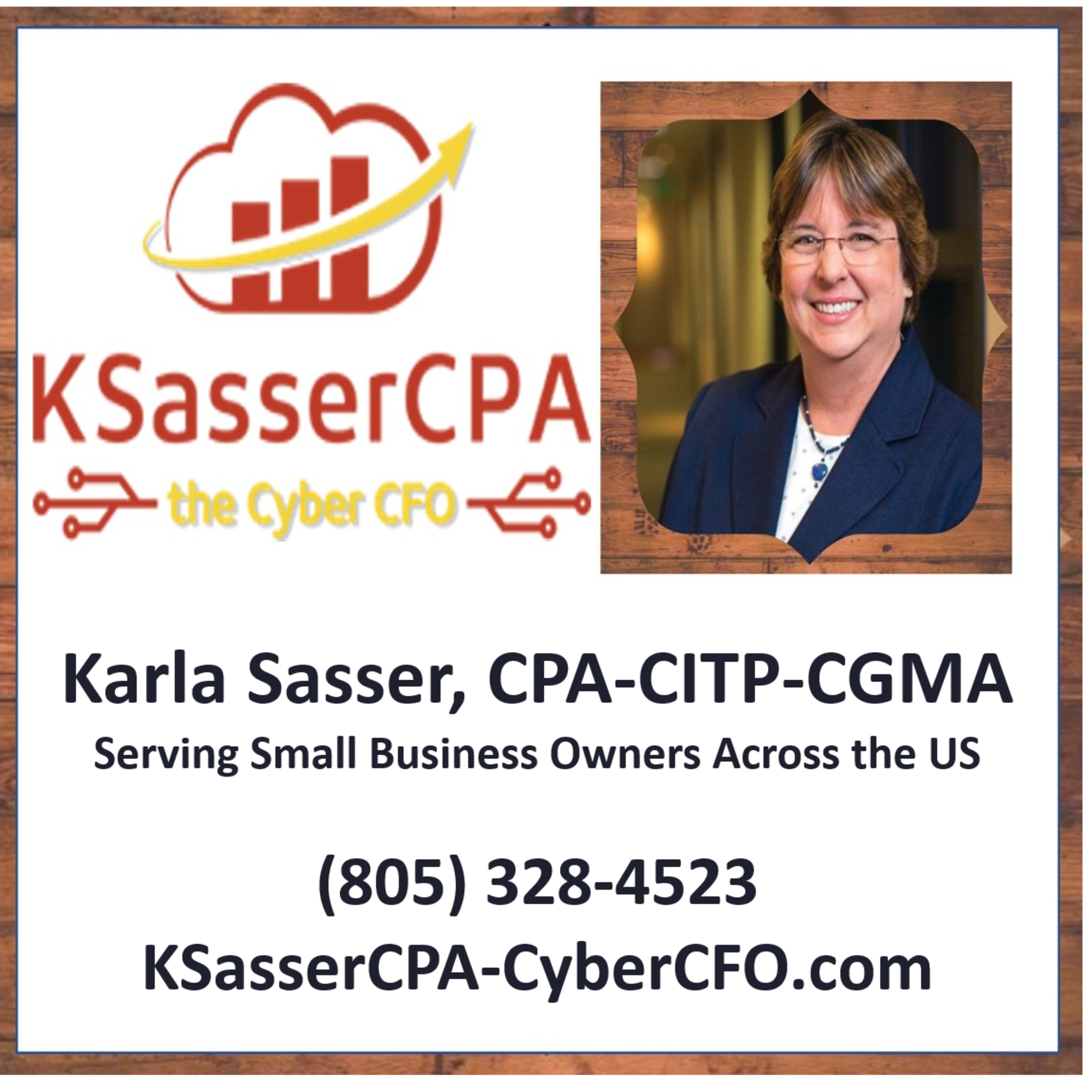 Karla Sasser, CPA-The Cyber CFO Highlights Cloud Accounting Advantages episode artwork