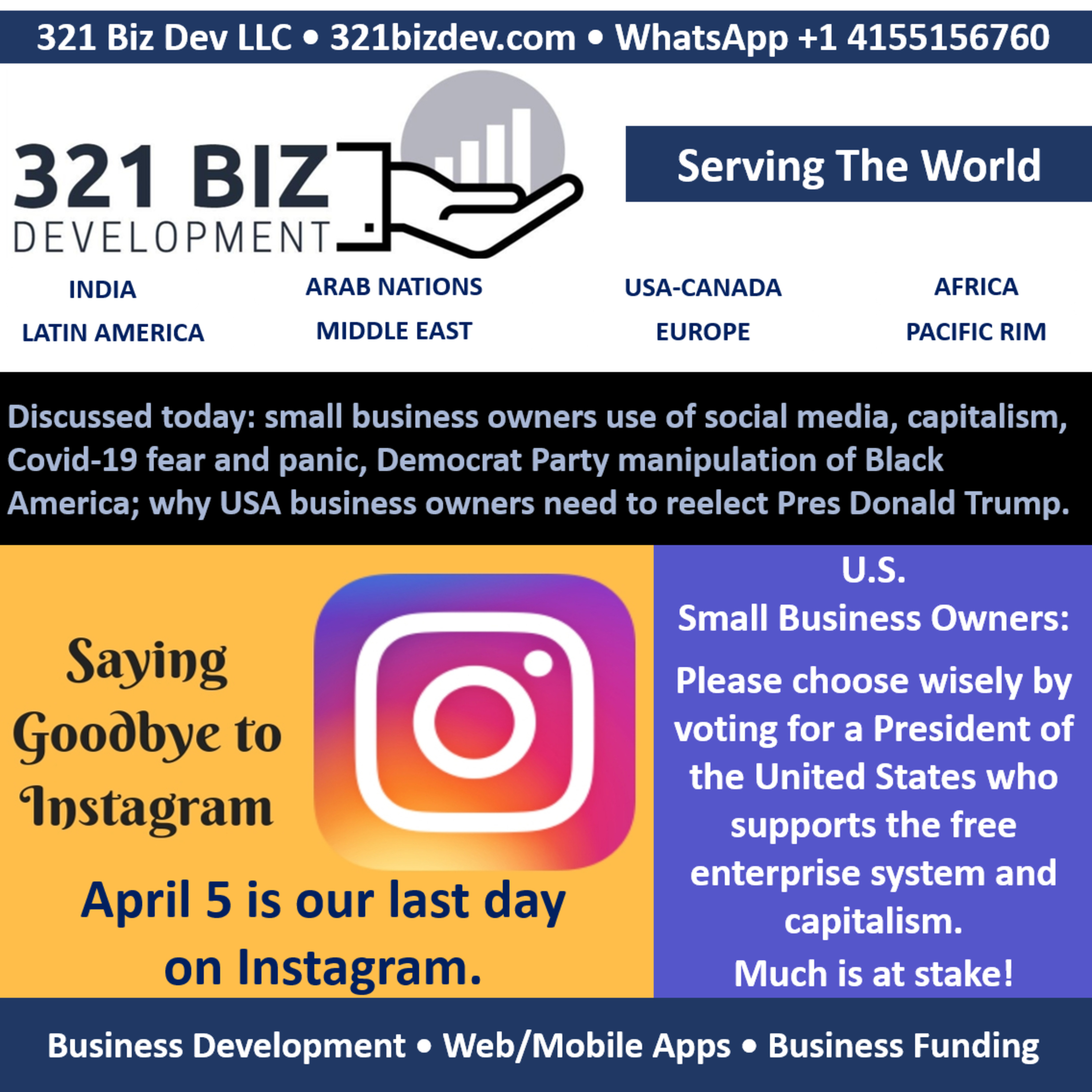 Our Company's Last Day on Social Media Plus Vote For Capitalism November 2020 episode artwork