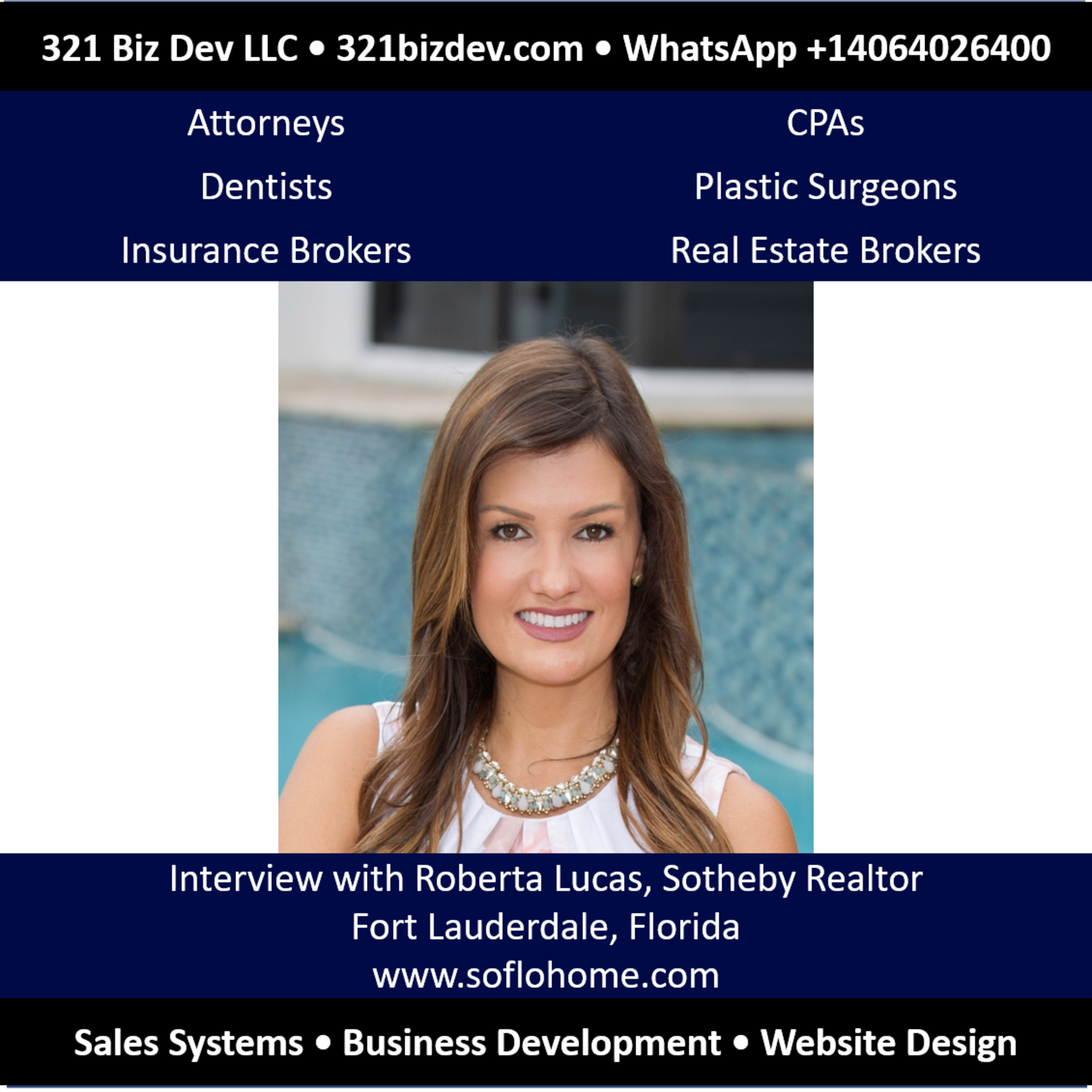 A 2016 Interview with Roberta Lucas, Fort Lauderdale Florida Realtor With One Sothebys International Realty episode artwork
