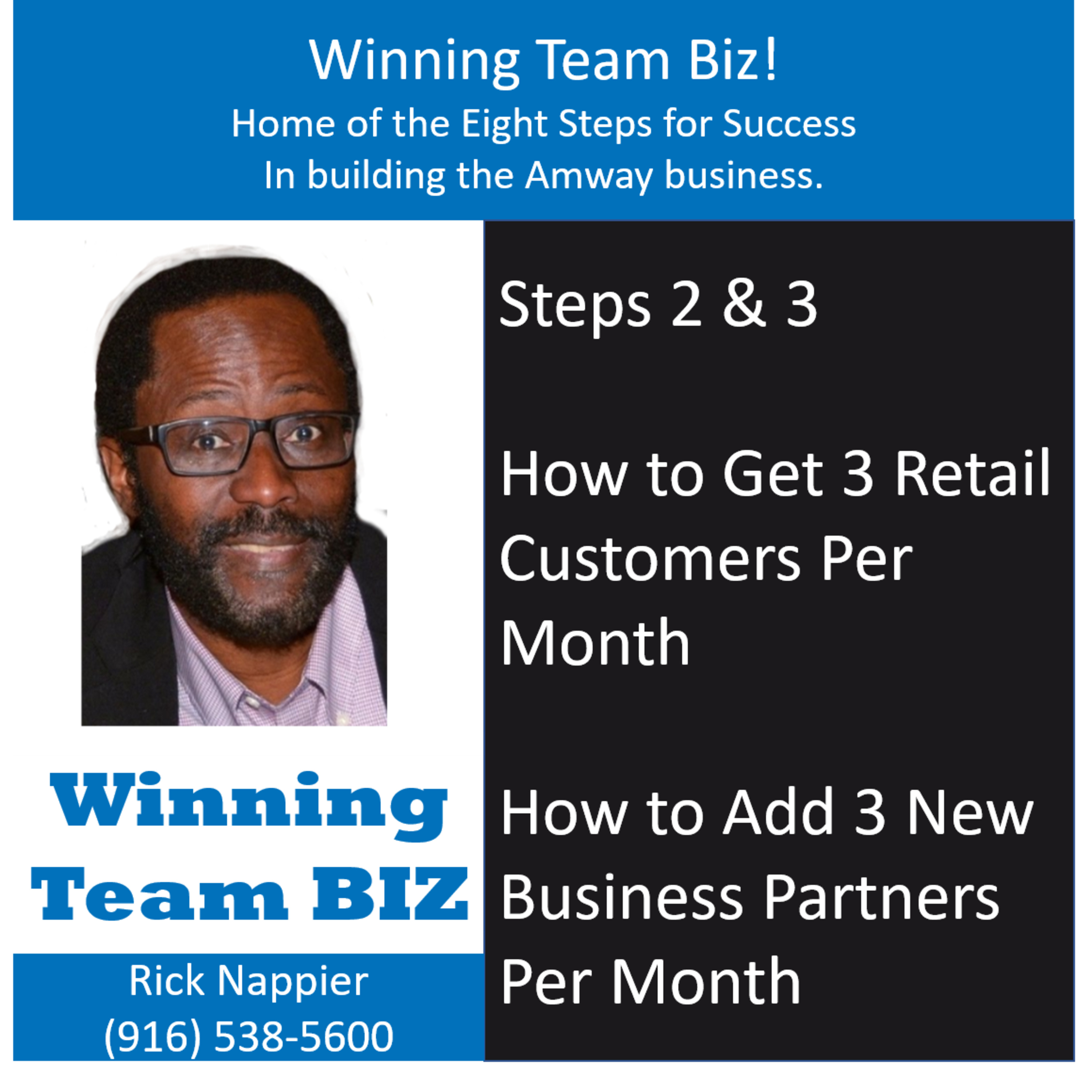 Steps 2 and 3: How to Add Three New Amway Retail Customers and Add Three New Amway Business Partners episode artwork