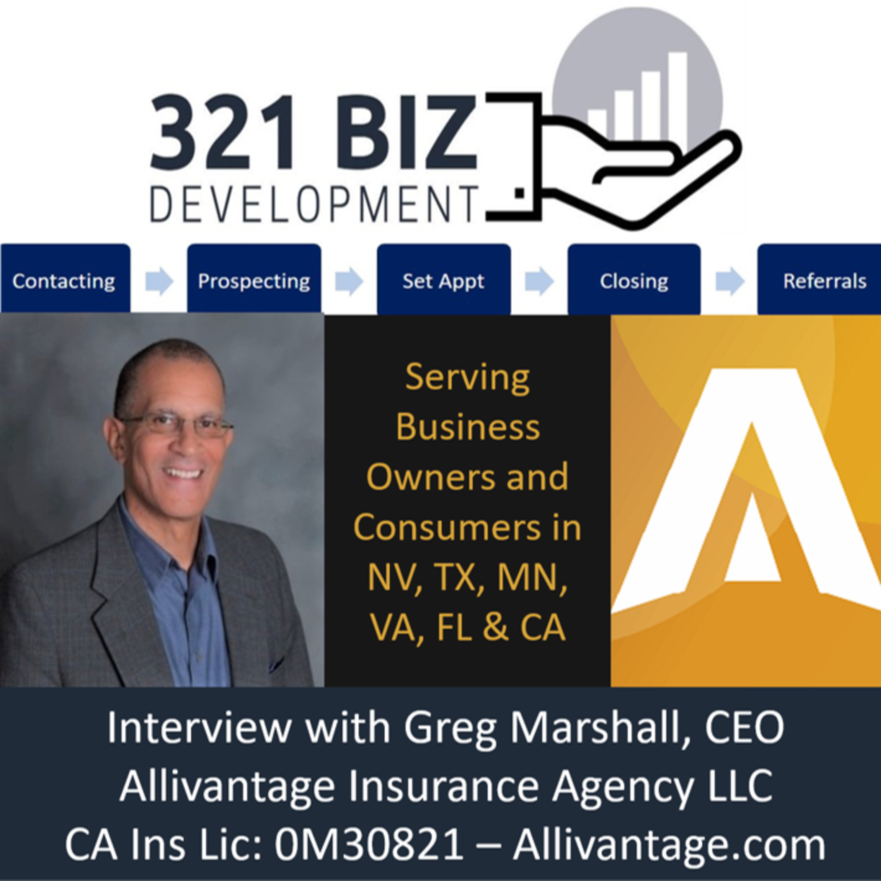 Sacramento California: Interview with CEO/Broker Greg Marshall, Allivantage Insurance Agency LLC - (916) 203-9151 episode artwork