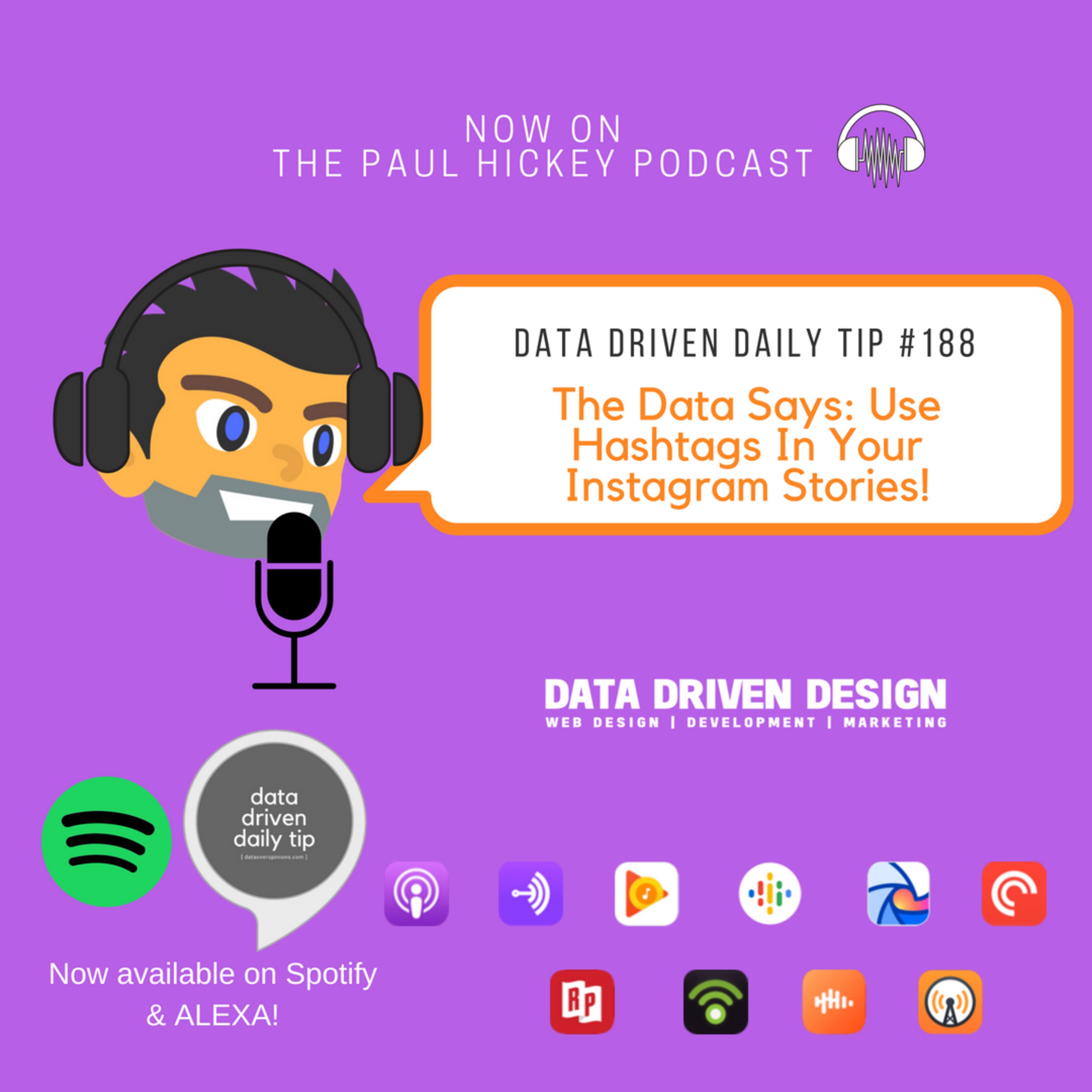 Ep:66- The Data Says: Use Hashtags In Your Instagram Stories episode artwork
