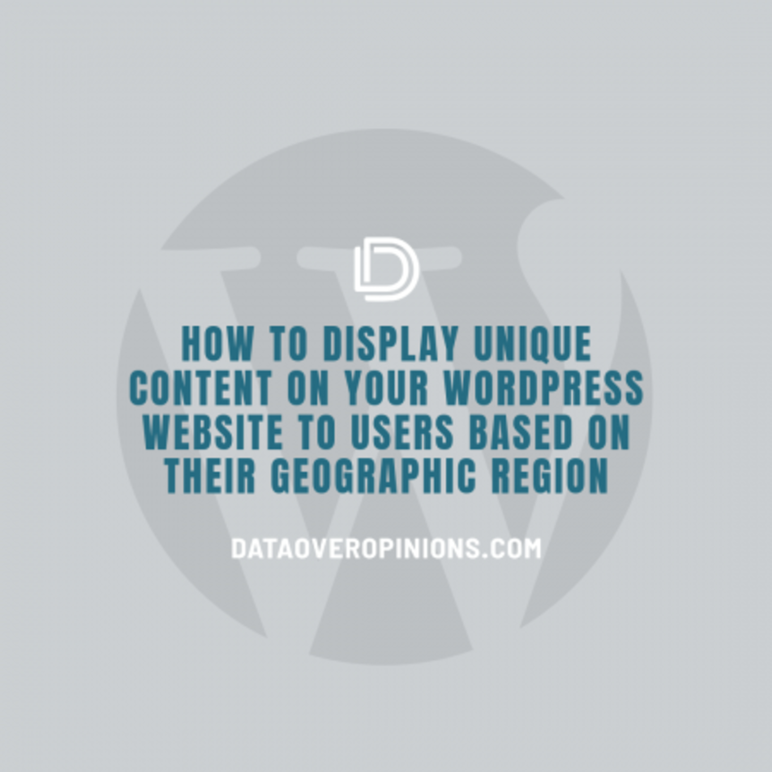 Episode 181: How To Display Unique Content On Your Website Based on GeoLocation: Data Driven Daily Tip 291 episode artwork