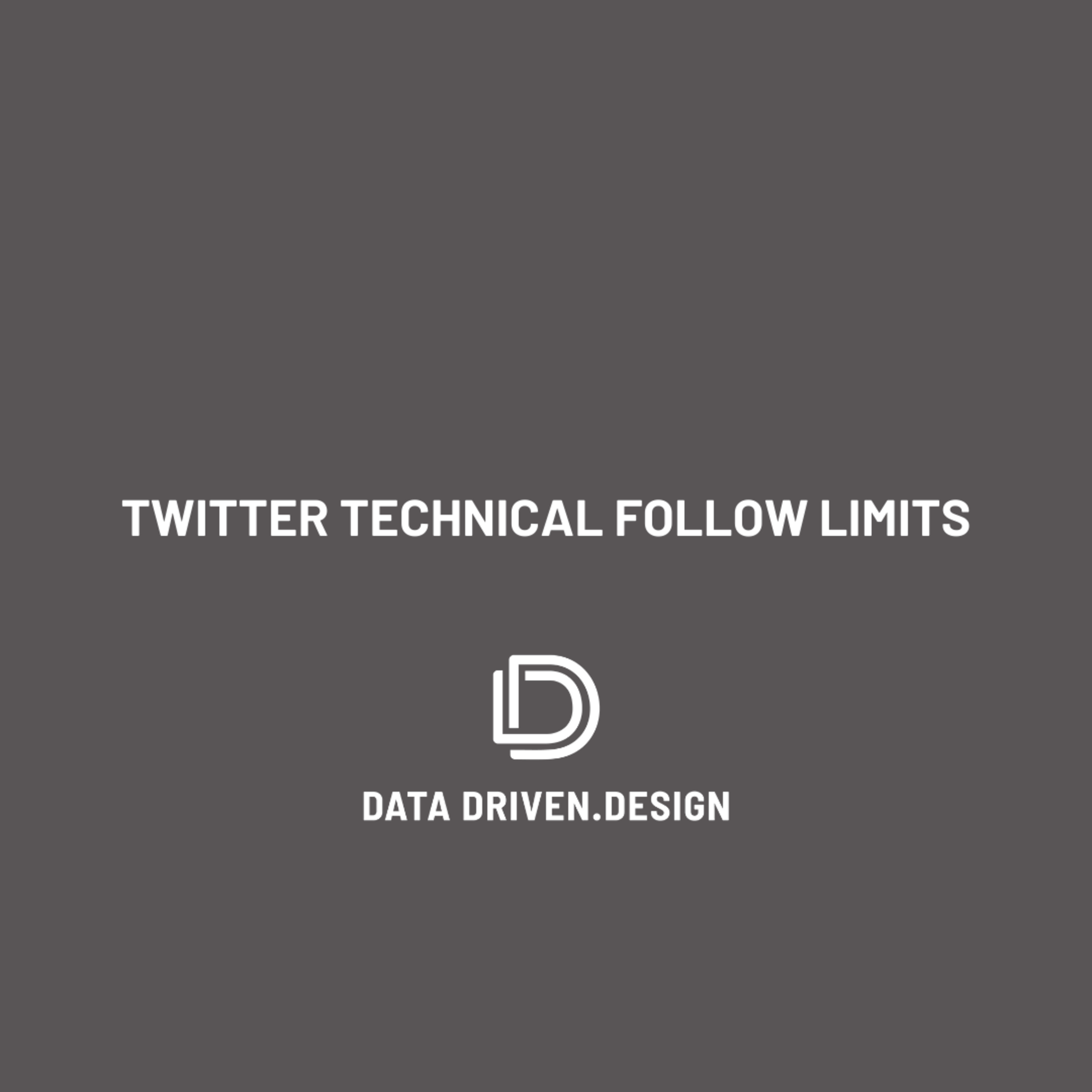 Podcast Episode 275: Twitter Technical Follower Limits - Data Driven Daily Tip 354 episode artwork
