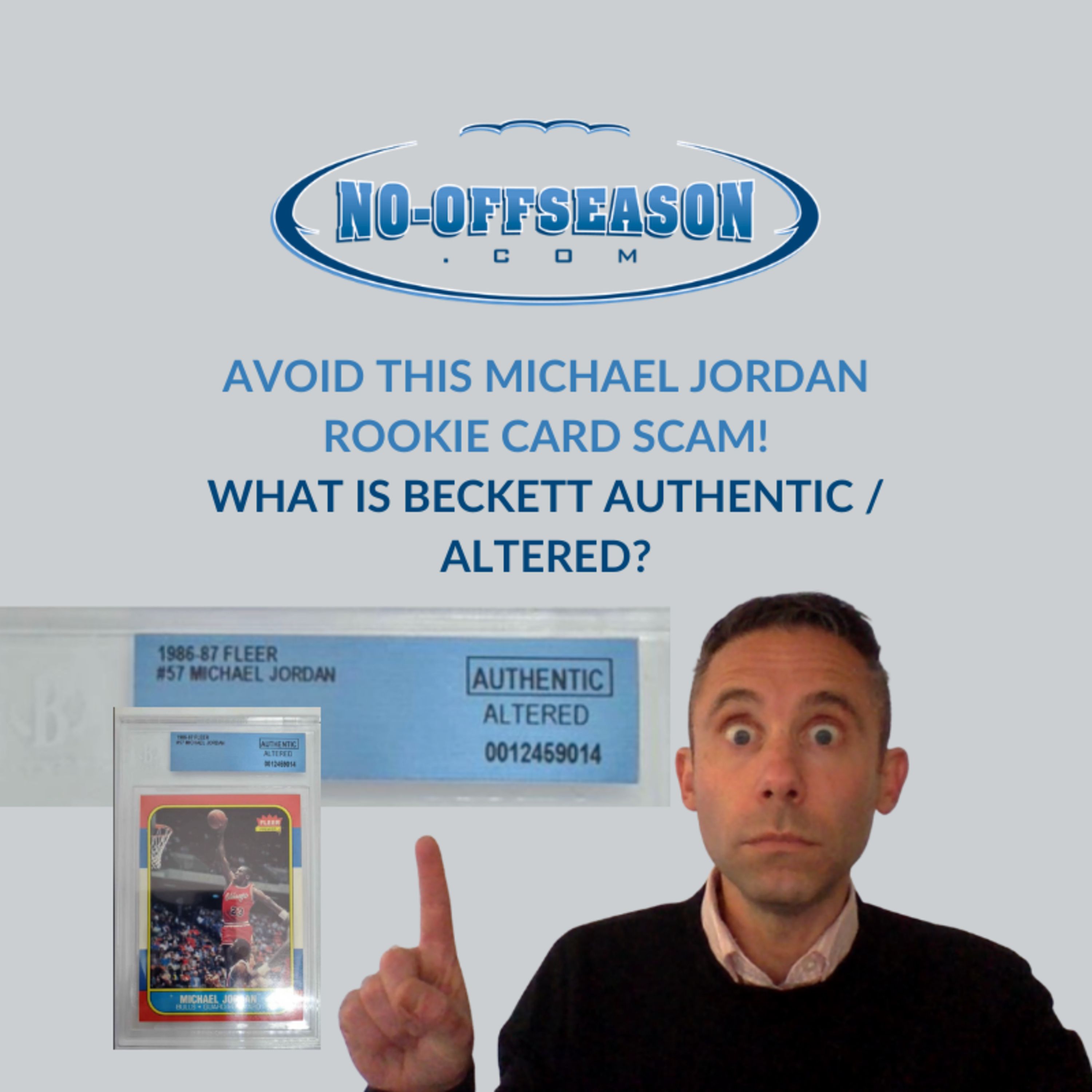 Avoid This Michael Jordan Rookie Card Scam / Sports Card Scam! What Is Beckett Authentic Altered? episode artwork