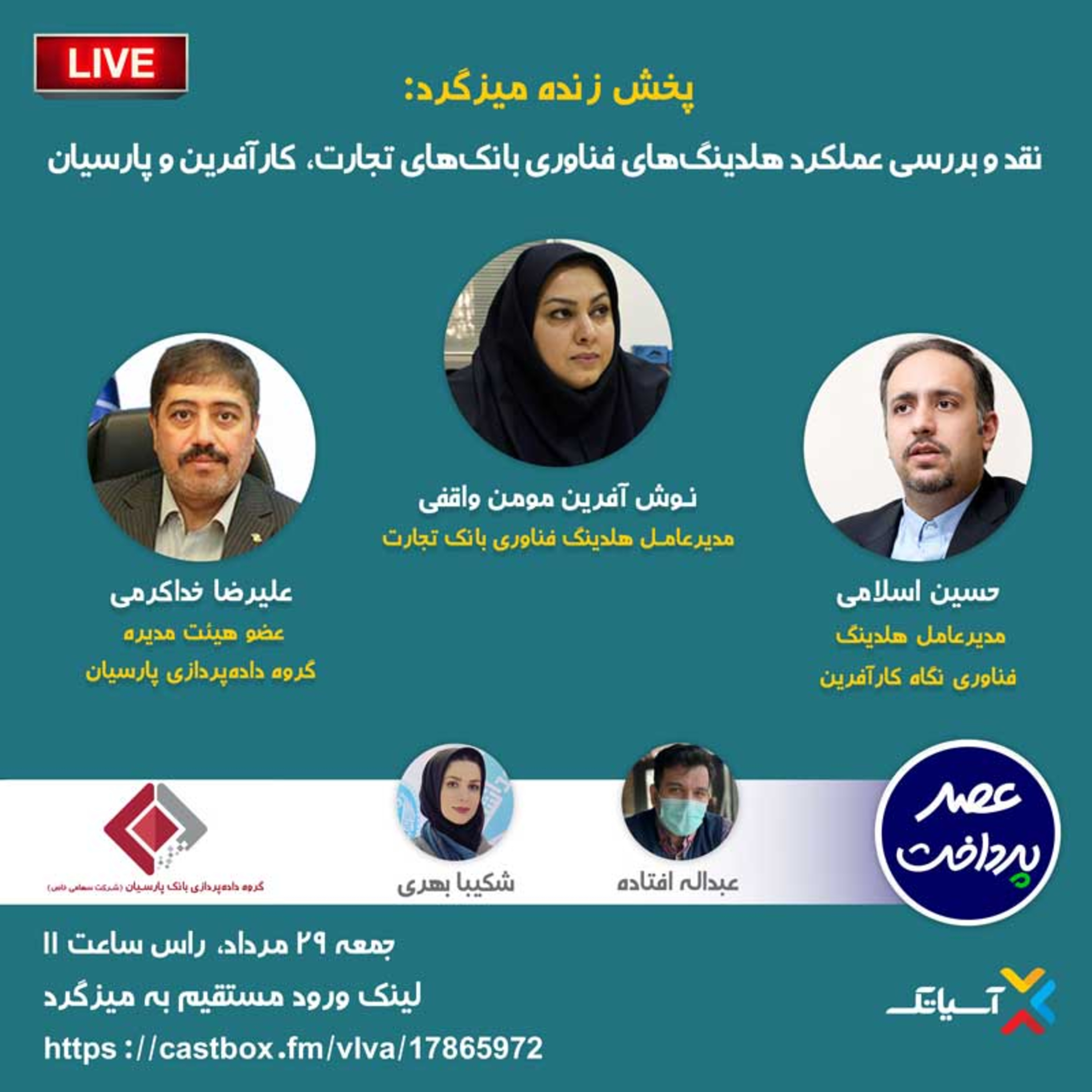 کاور E66 | میزگرد : نقد و بررسی عملکرد هلدینگهای فناوری بانکهای تجارت، کارآفرین و پارسیان