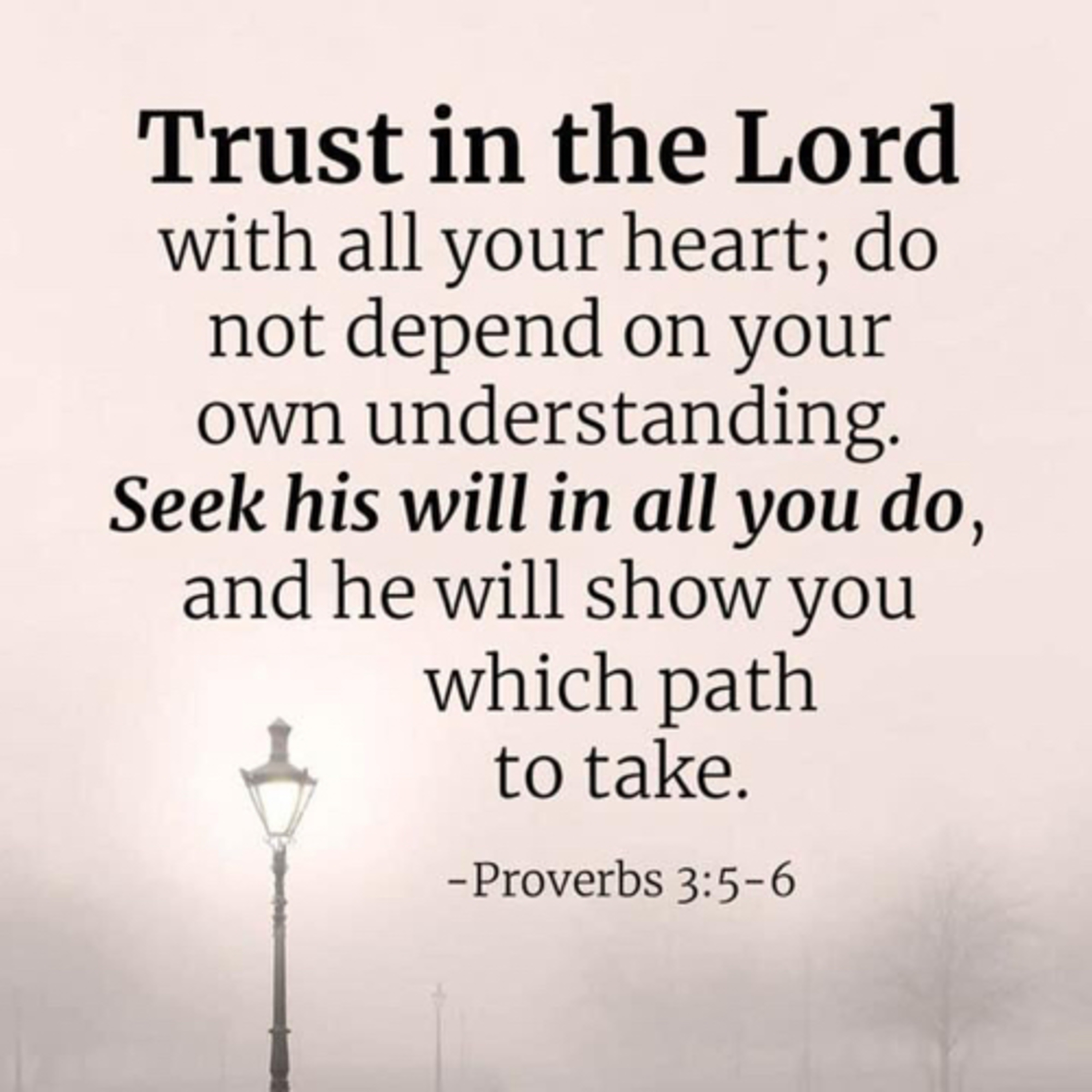 Trusting God to guide us