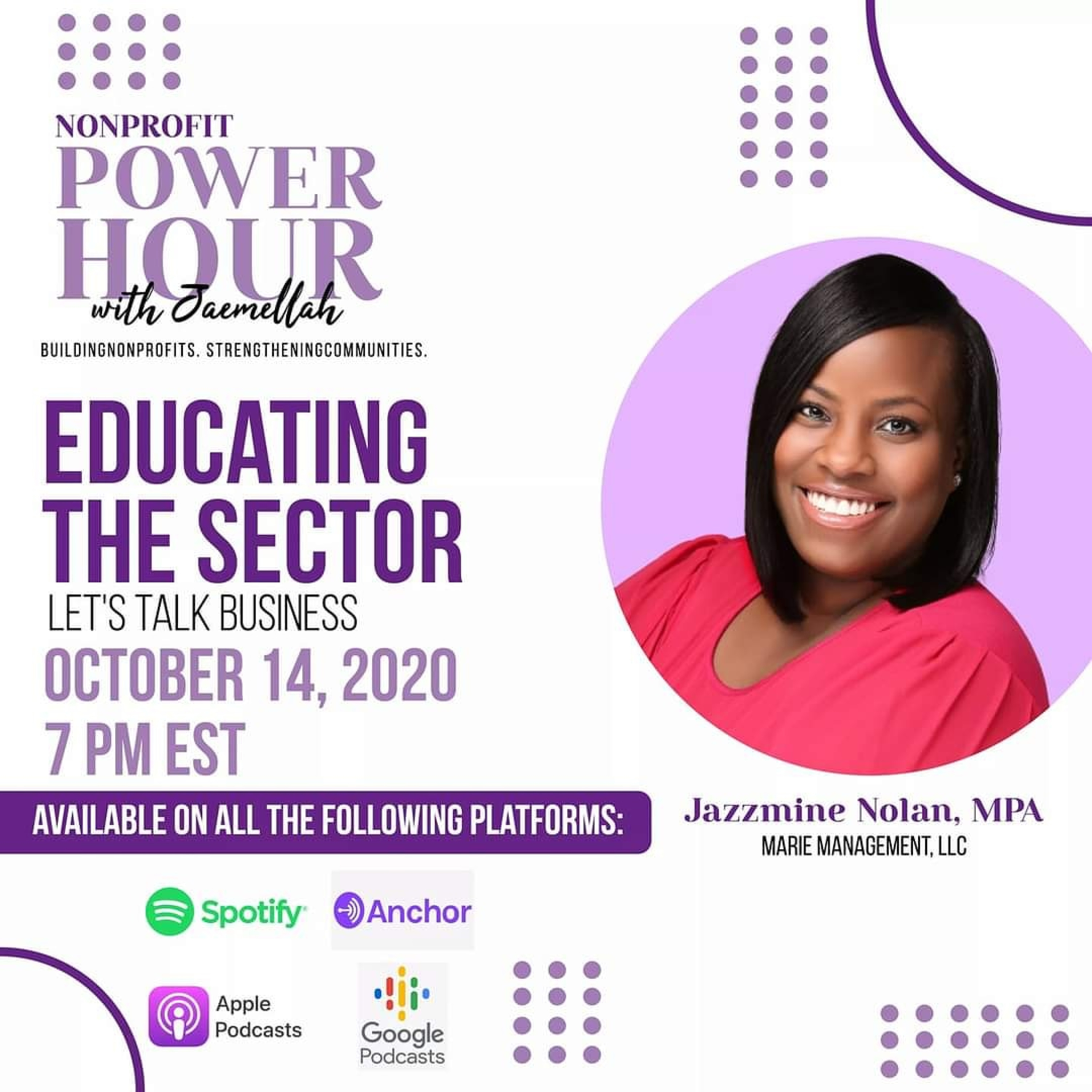 Nonprofit Power Hour with Jaemellah