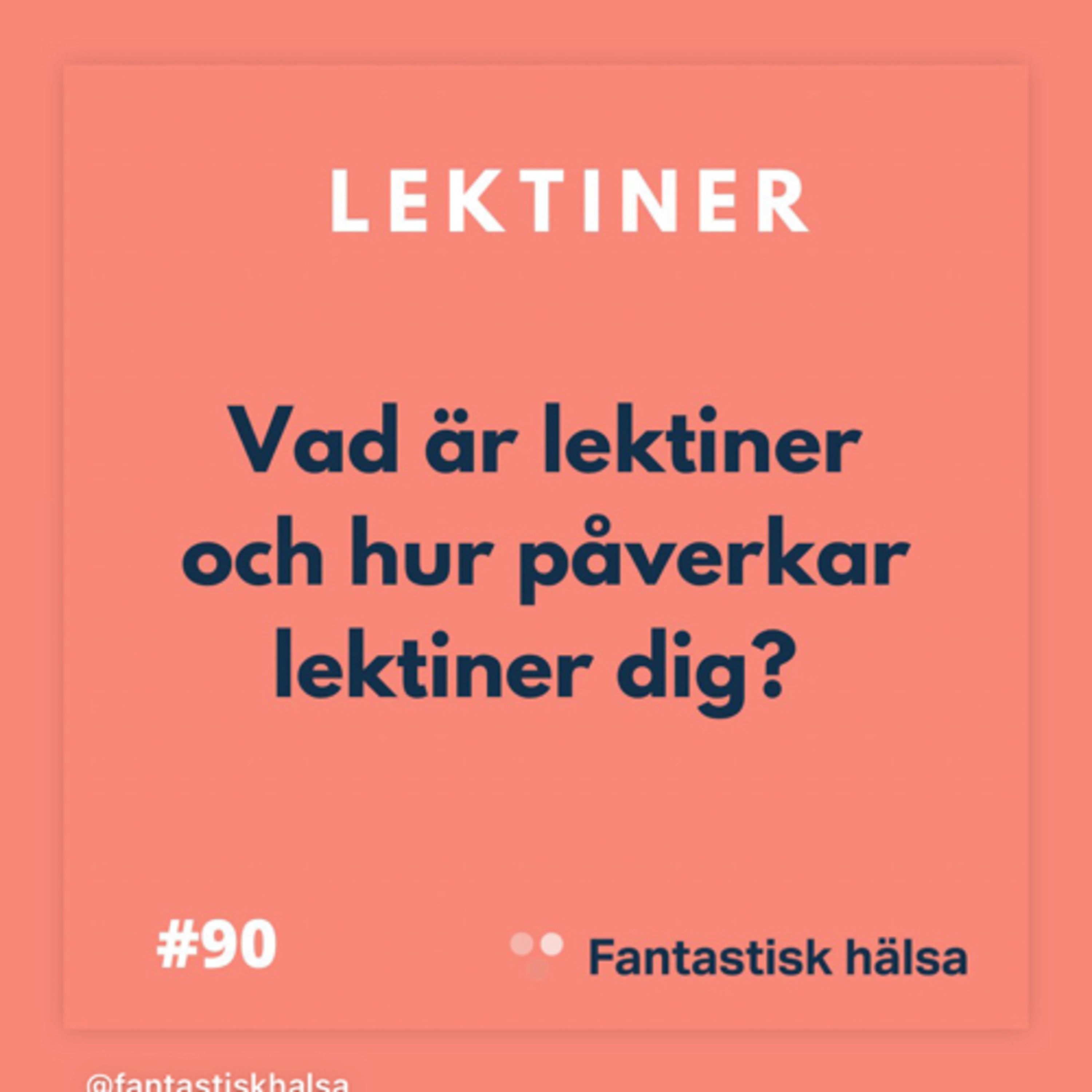 #90 Lektiner - Hur påverkar dom dig? episode artwork