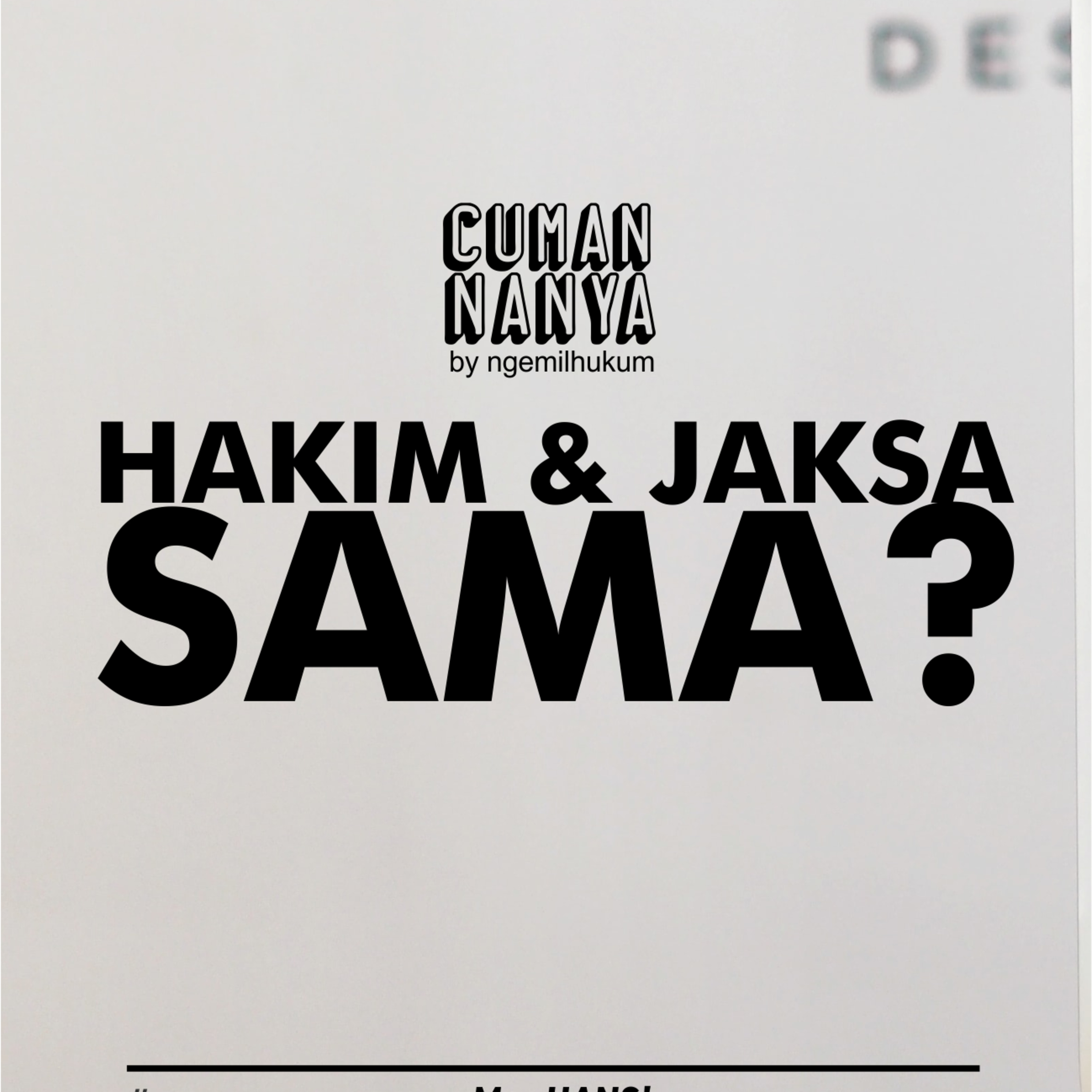 Siniar Ngemil Hukum