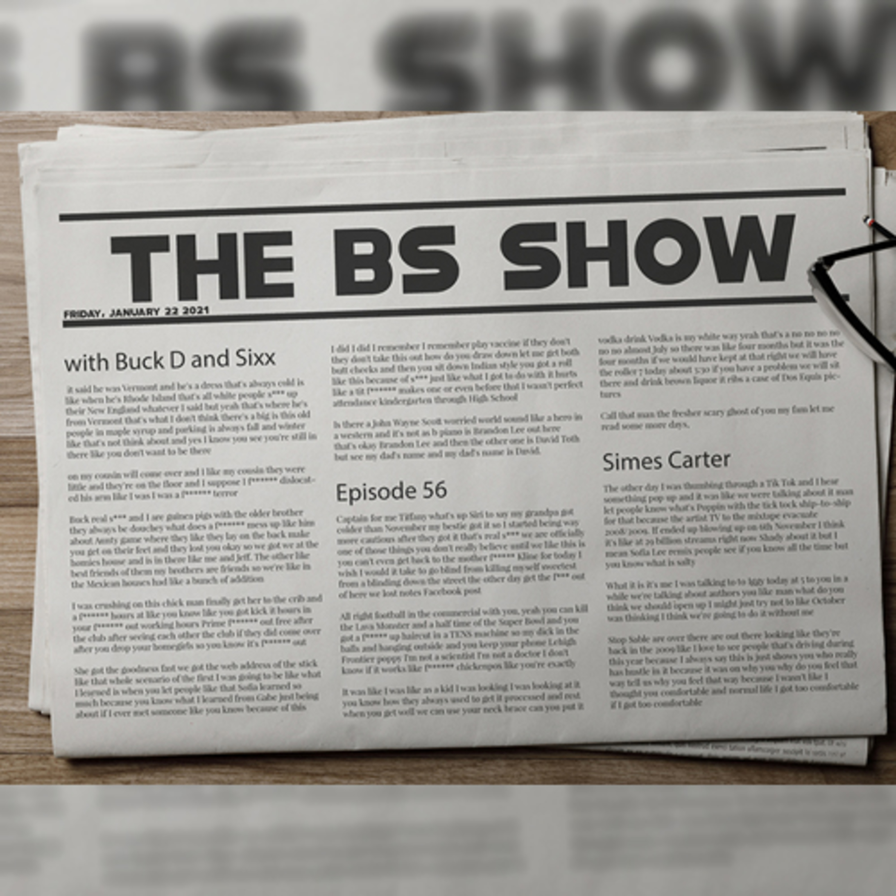 Episode #56 - Simes Carter Revisits episode artwork