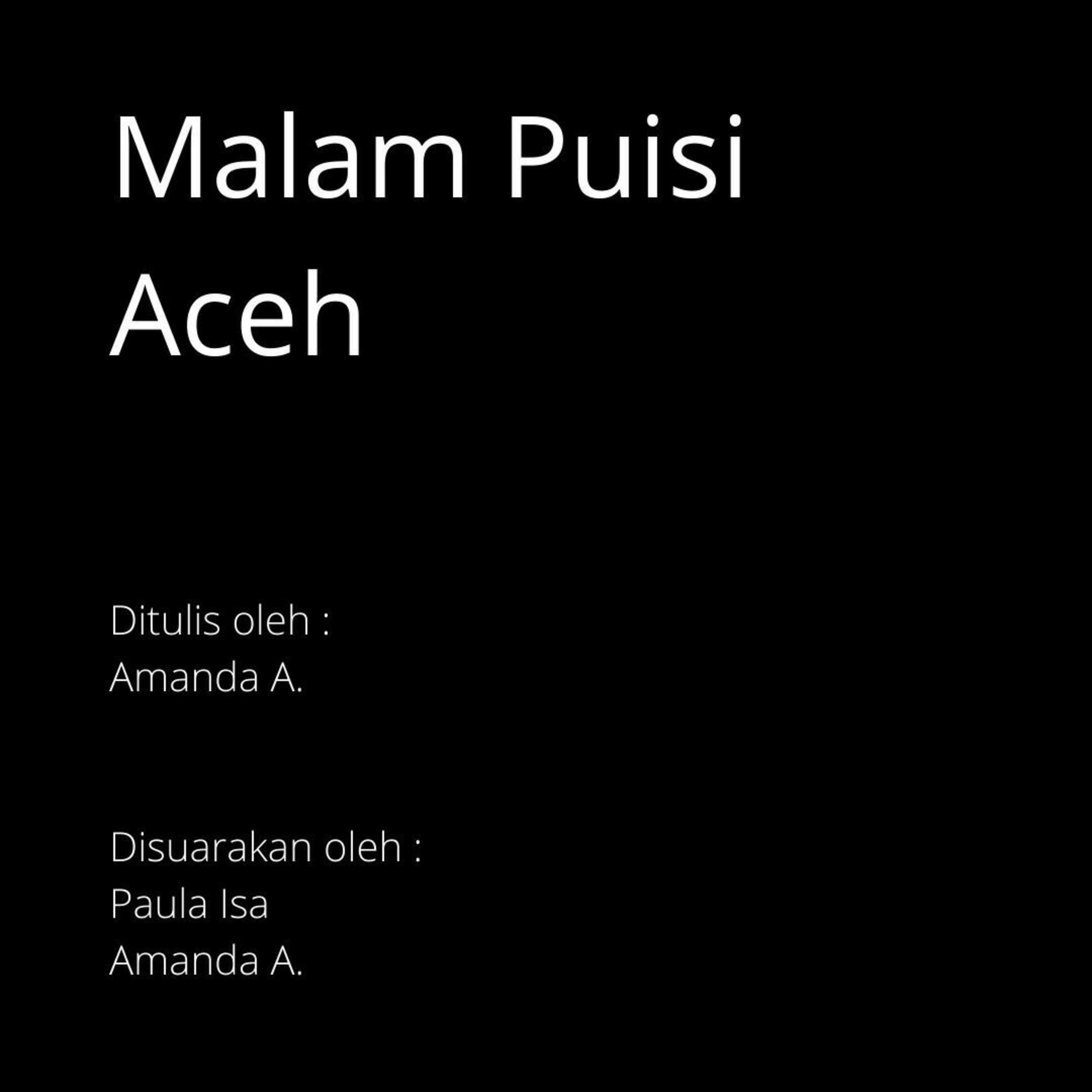 Malam Puisi Aceh
