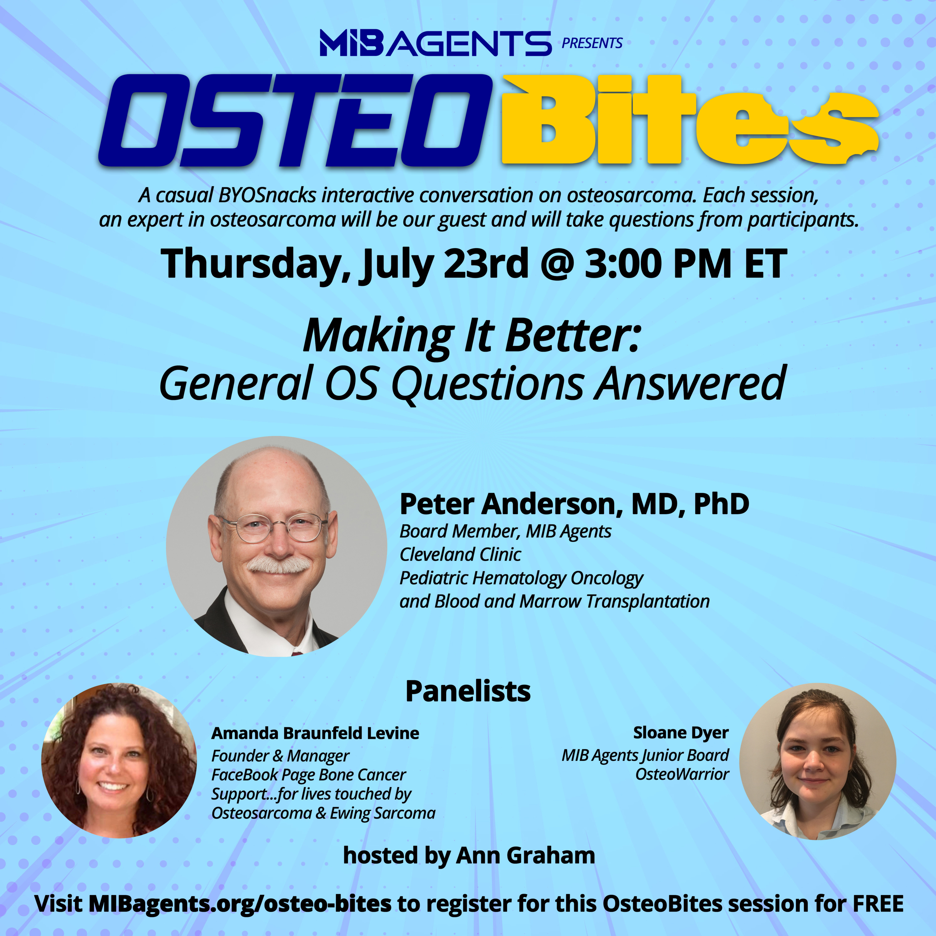 OsteoBites S1 Ep16: Peter Anderson, MD, PhD on Making It Better for OS Patients episode artwork