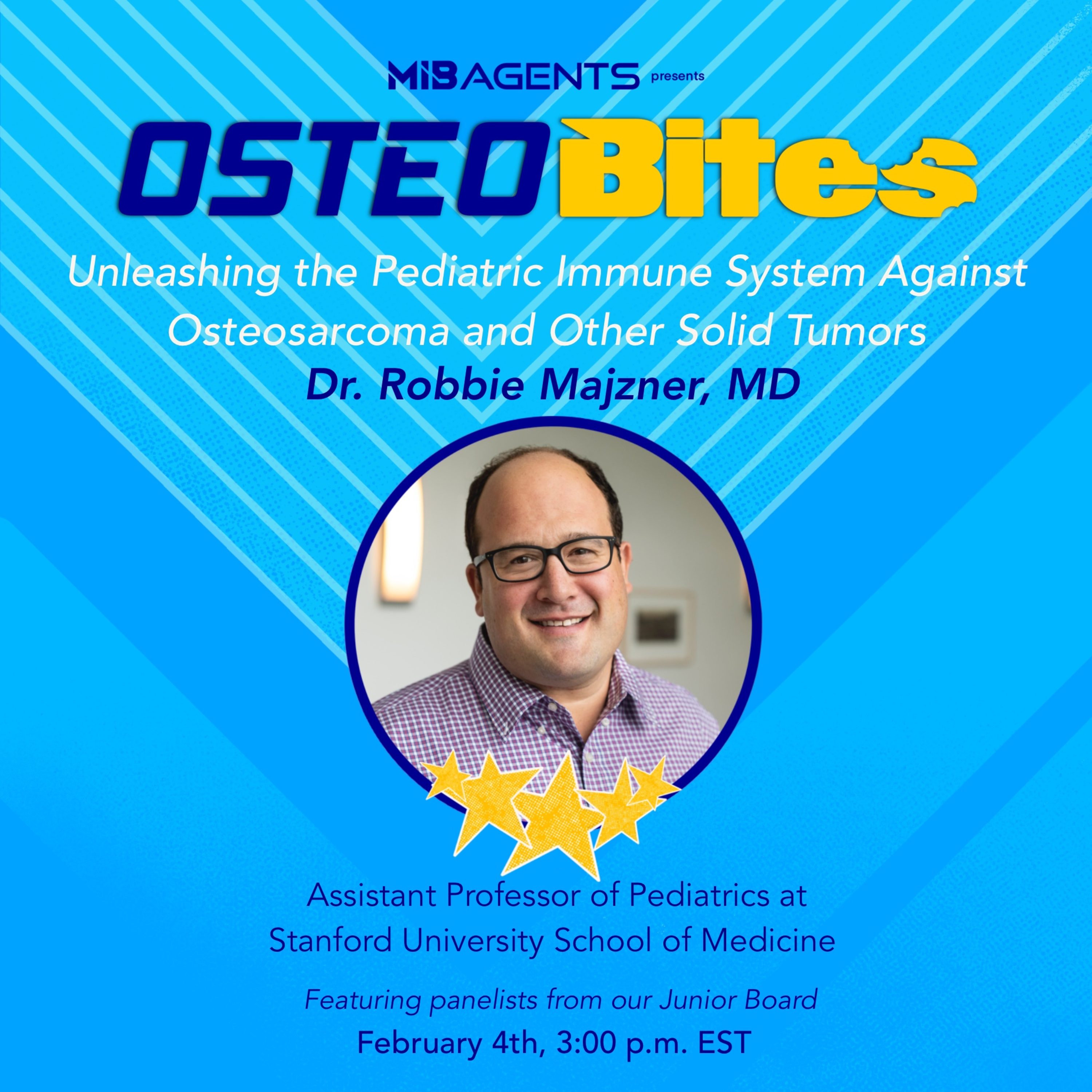 OsteoBites S2 Ep5: Robbie Majzner, MD on “Unleashing the Pediatric Immune System Against Osteosarcoma and Other Solid Tumors” episode artwork