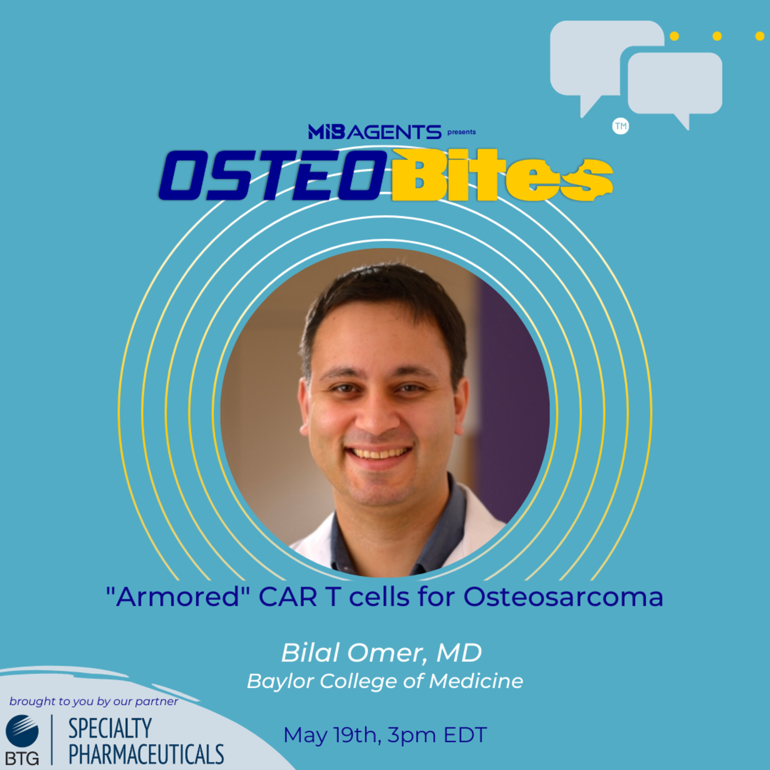 "Armored" CAR T cells for Osteosarcoma sponsored by BTG Specialty Pharmaceuticals episode artwork