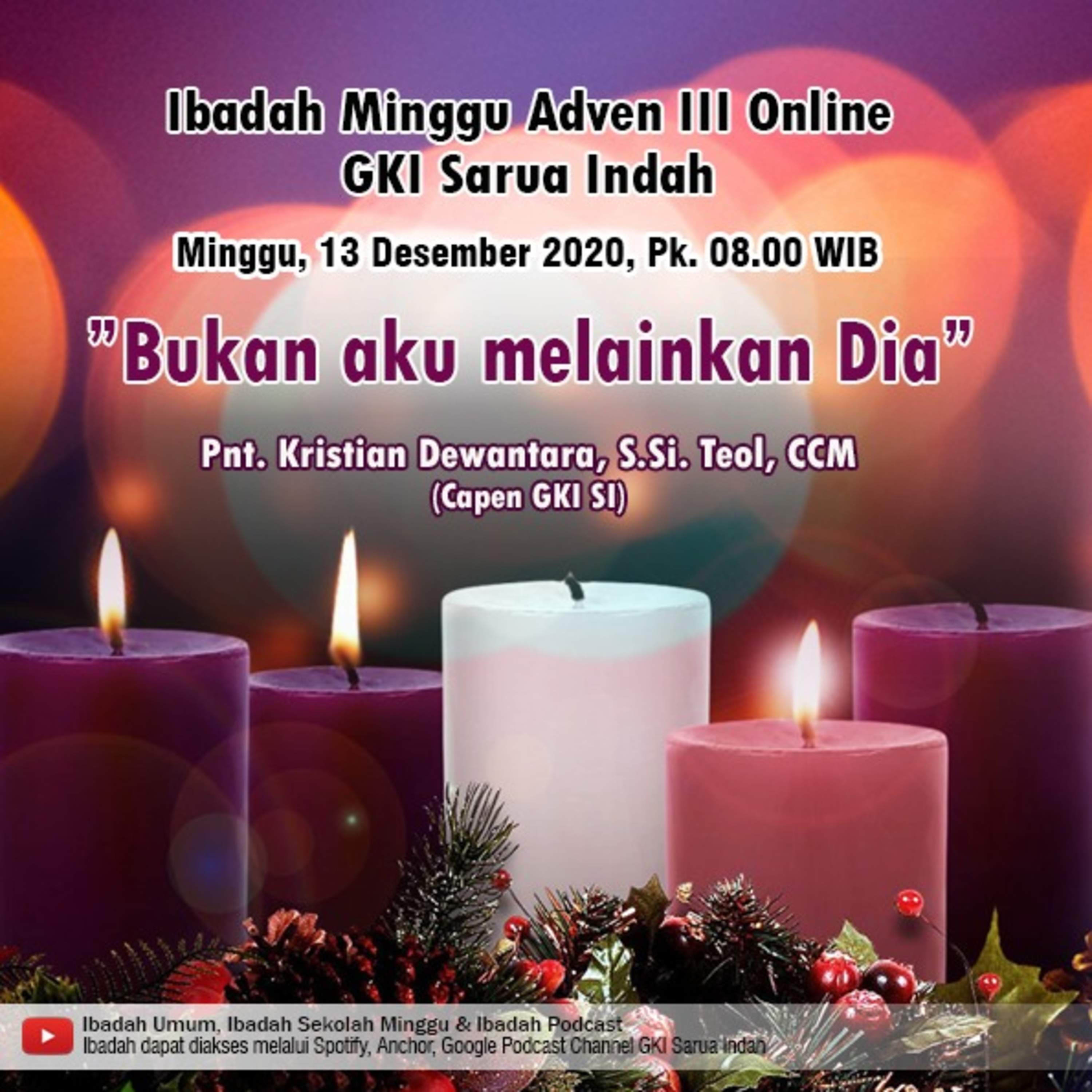 Ibadah Online Adven III (Minggu, 13 Desember 2020) episode artwork