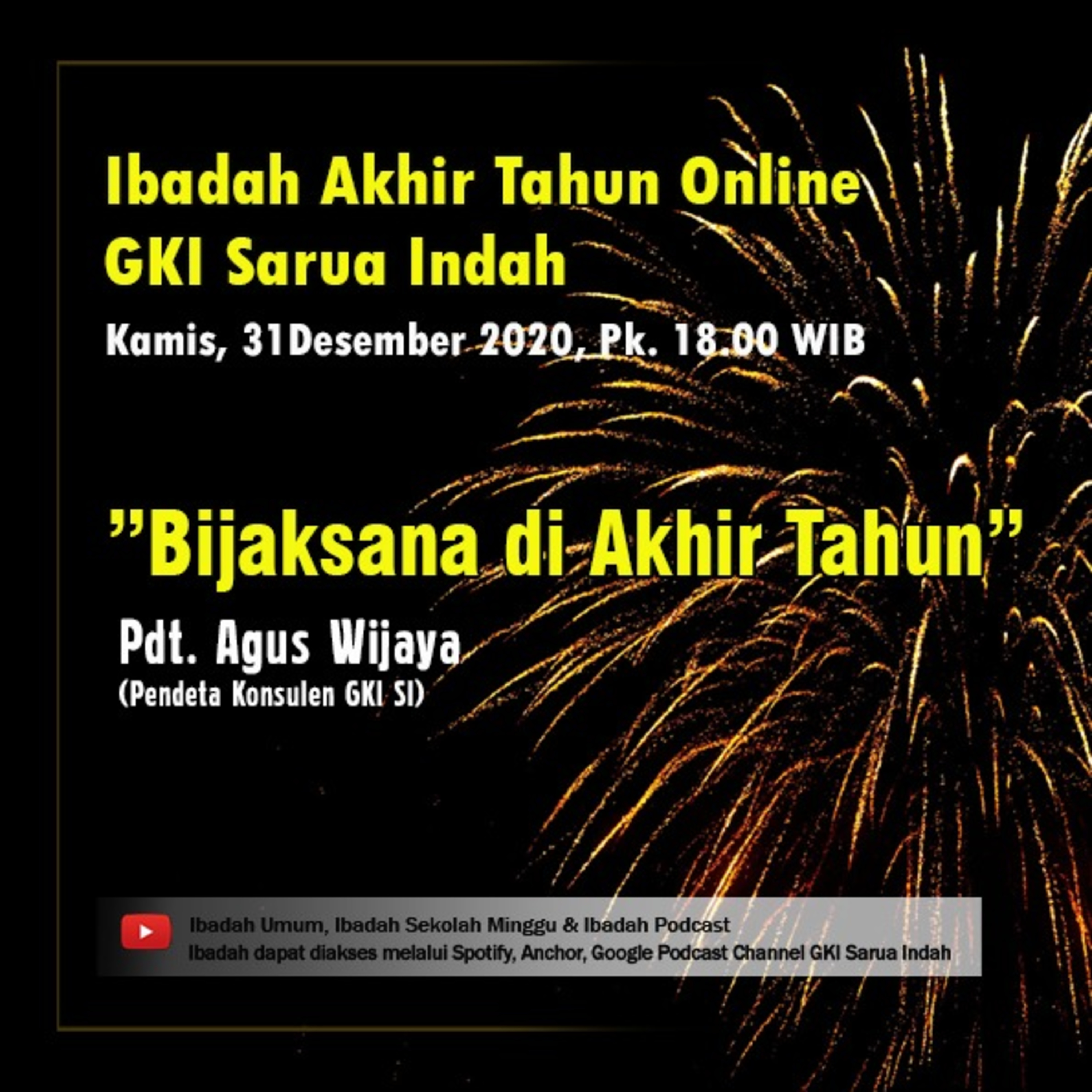 Ibadah Online Akhir Tahun 31 Desember 2020 episode artwork