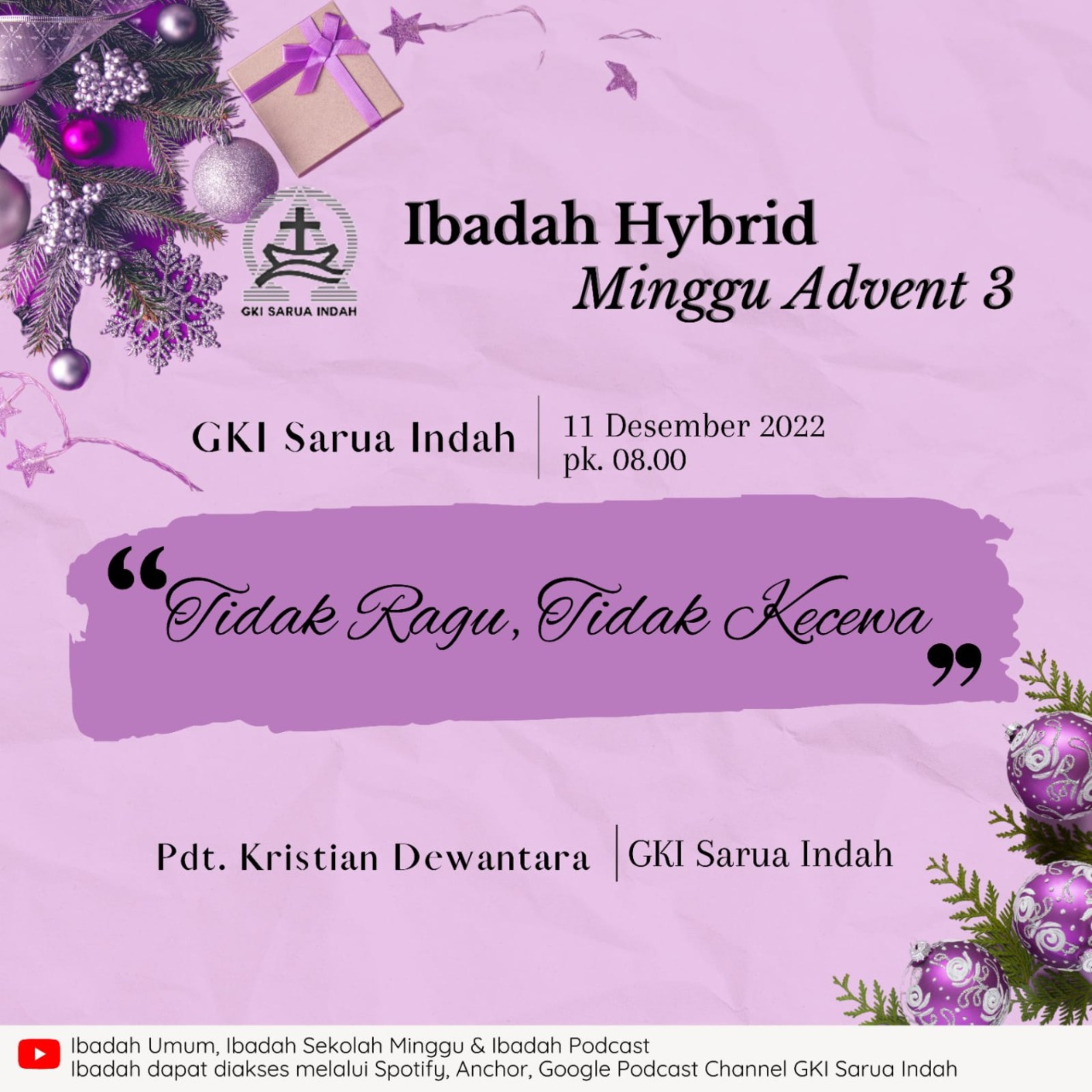 Ibadah Hybrid Minggu Adven III Minggu 11 Desember 2022 episode artwork