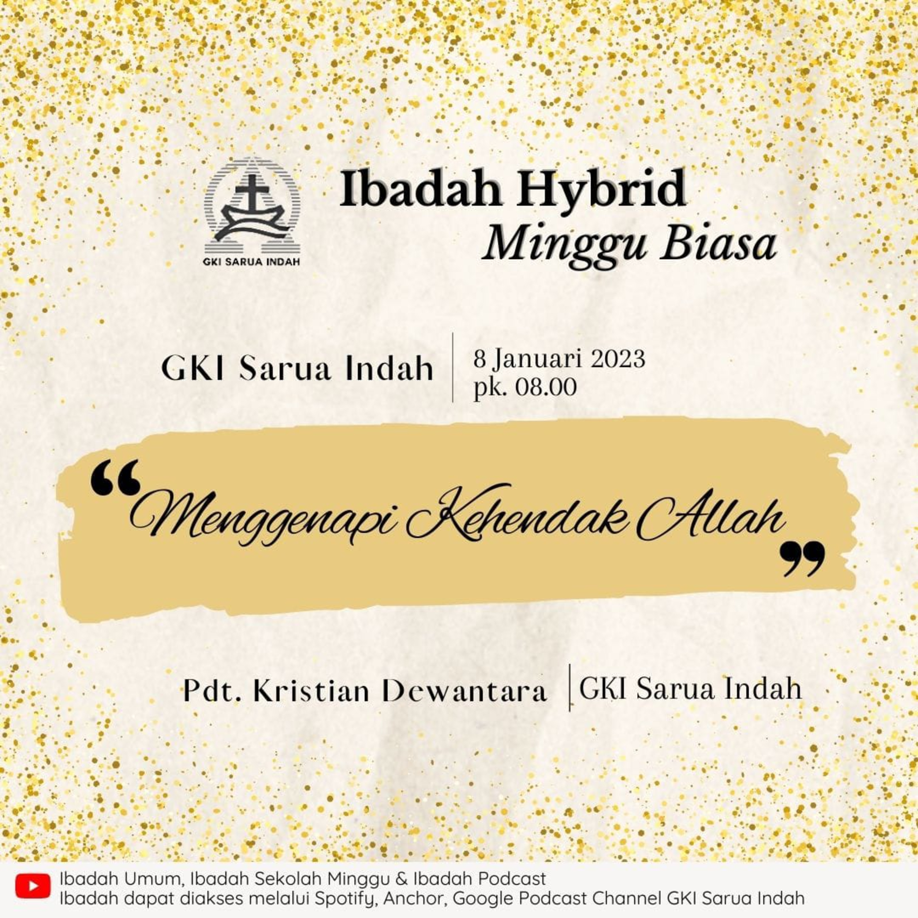 Ibadah Hybrid Minggu Biasa | Minggu, 8 Januari 2023 episode artwork