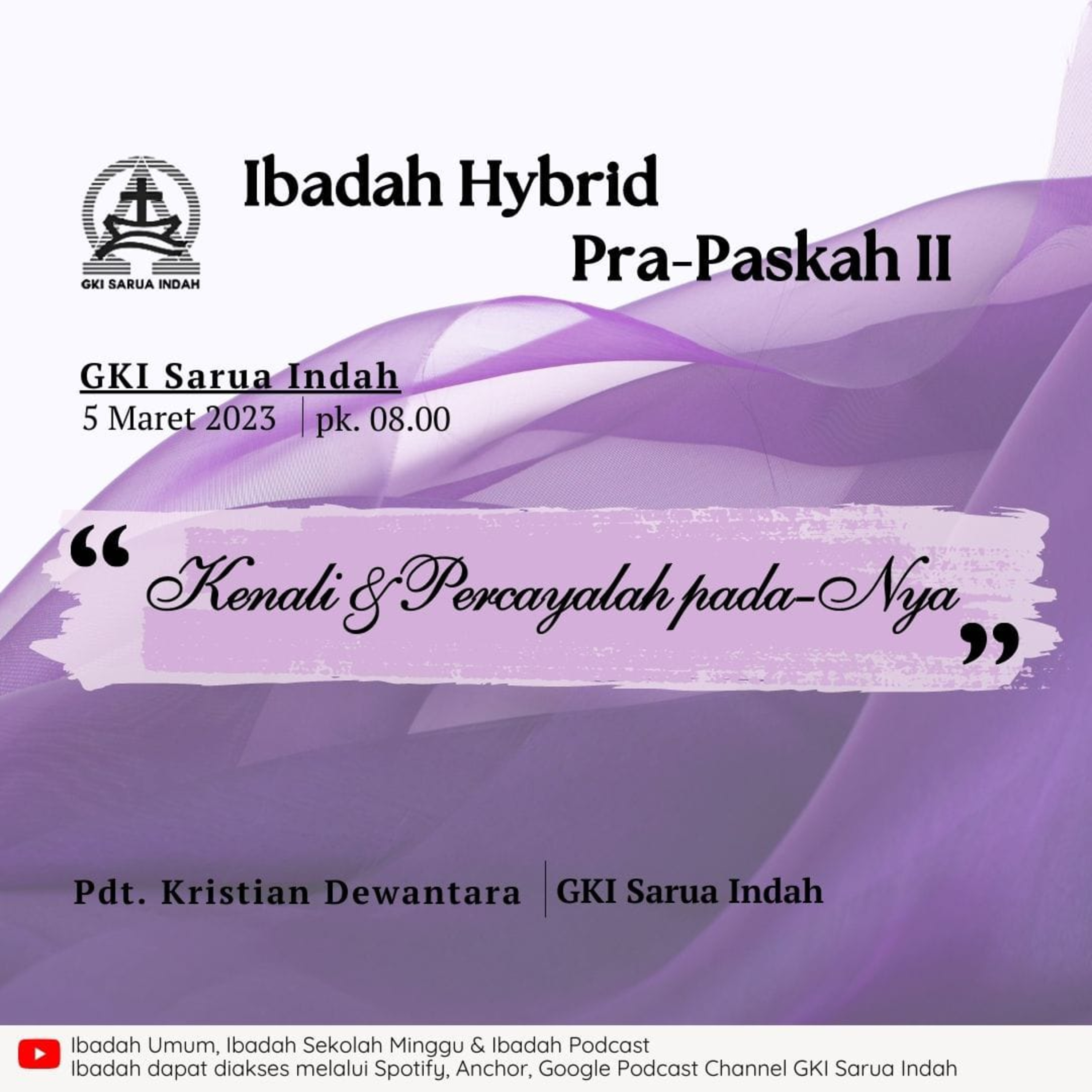 Ibadah Hybrid Minggu Pra Paskah I | 5 Maret 2023 episode artwork