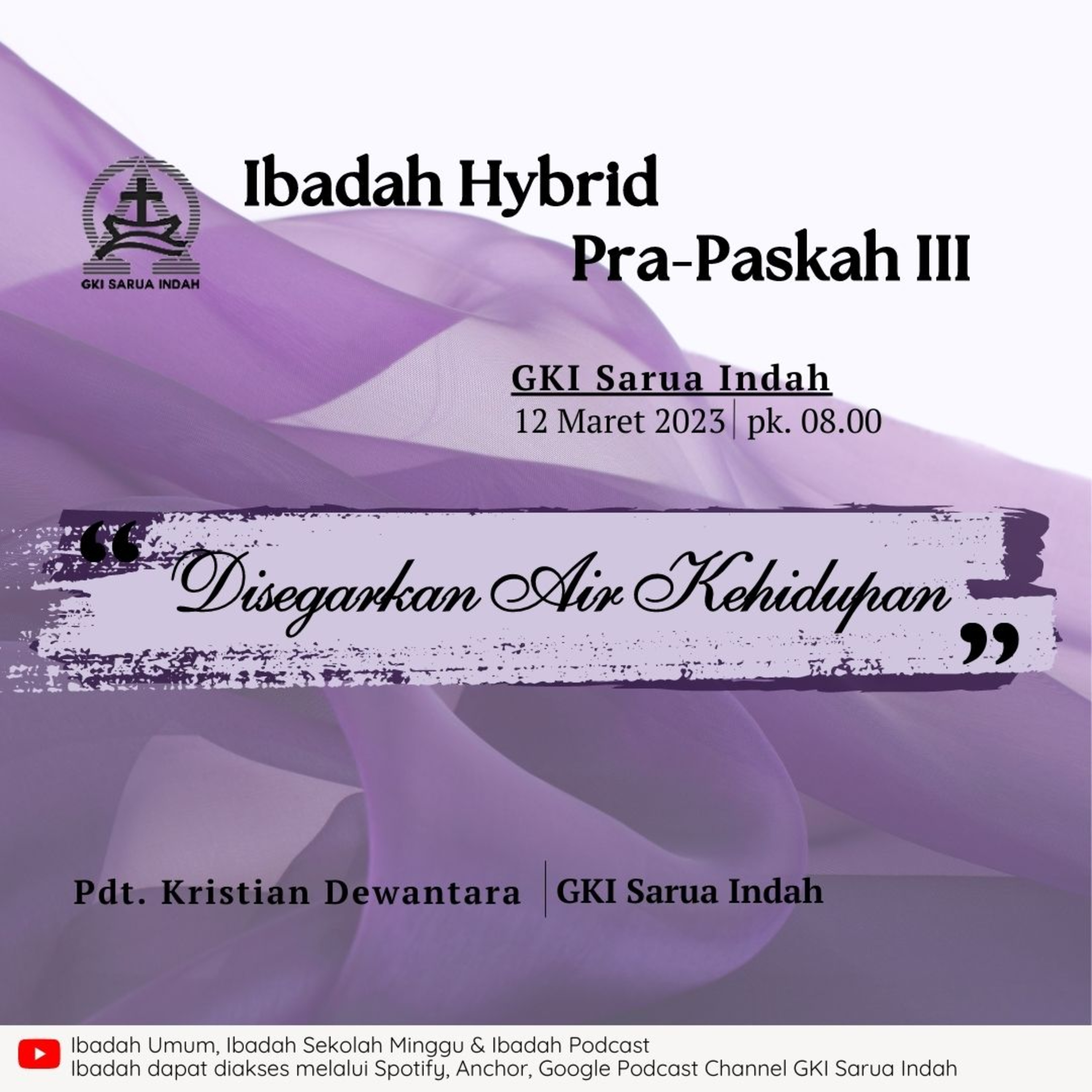 Ibadah Hybrid Minggu Pra Paskah I | 12 Maret 2023 episode artwork