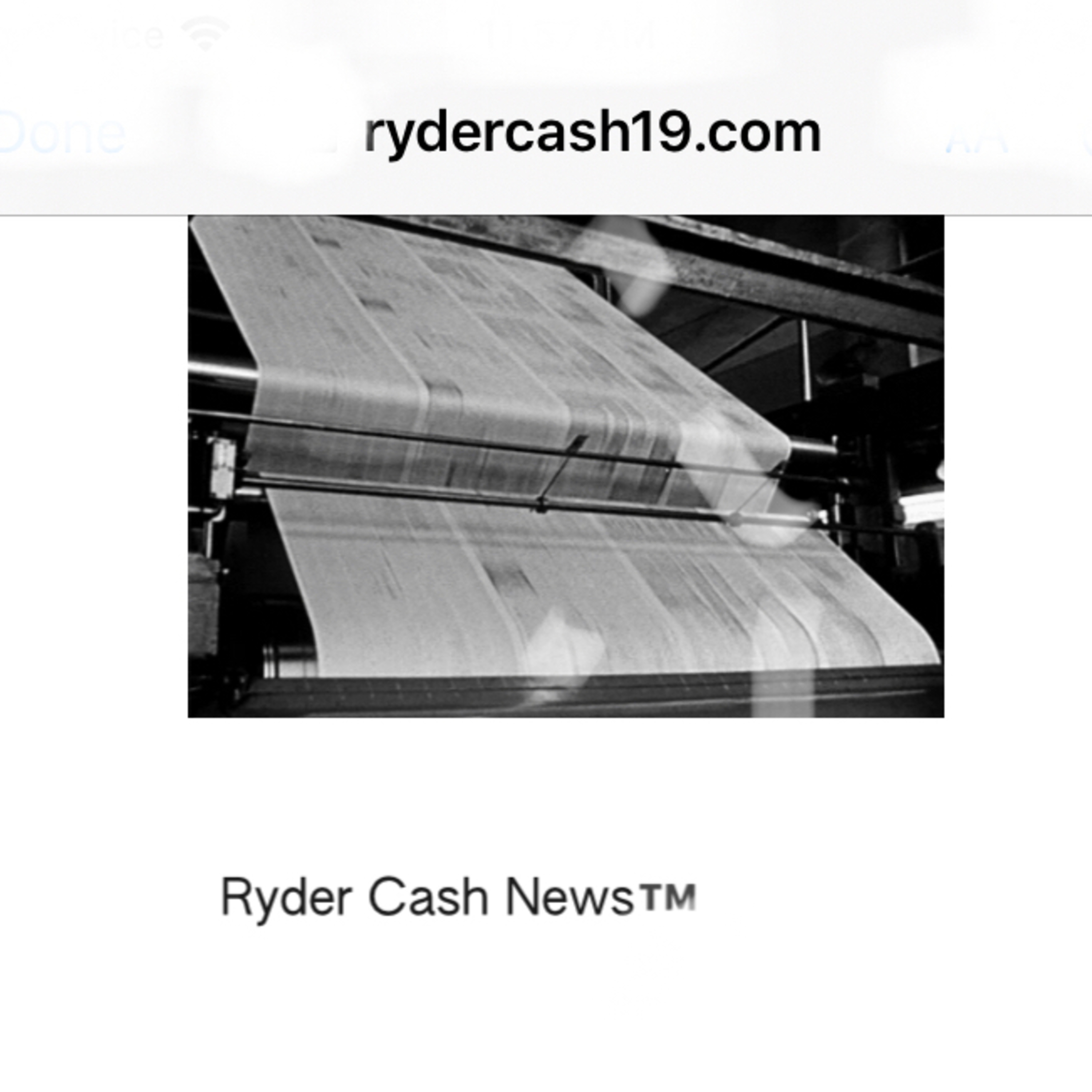 Ryder Cash news