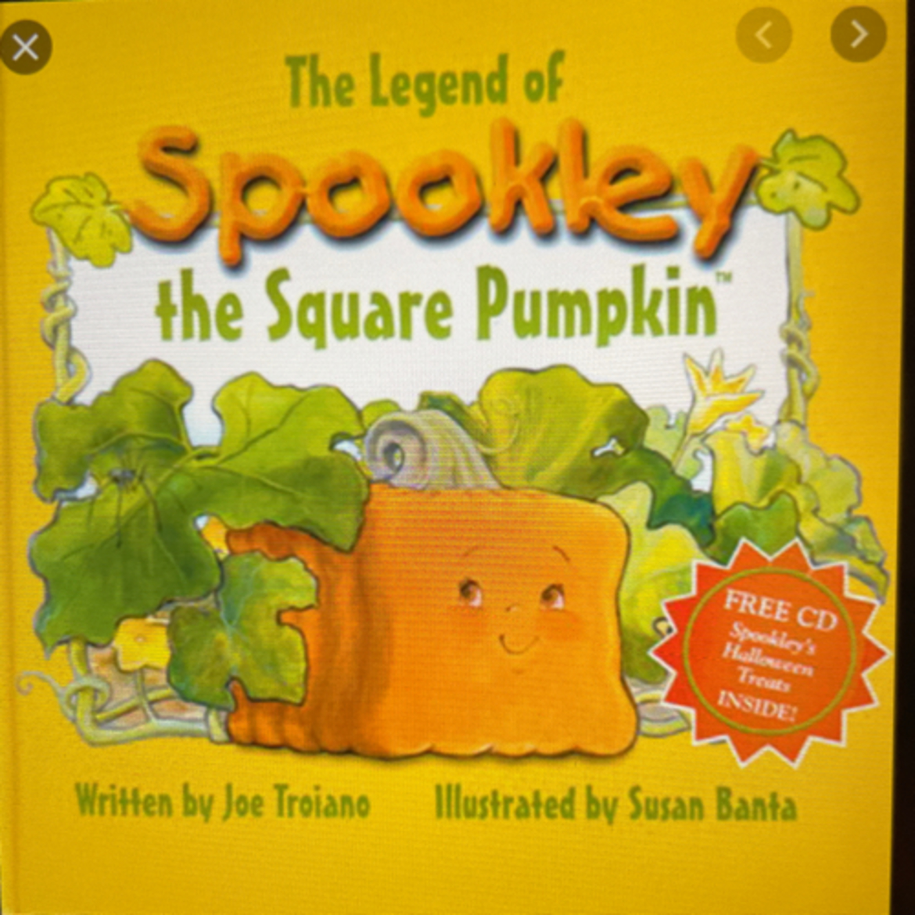 Story Time For Kids: The Legend of Spookley the Square Pumpkin by Joe Troiano