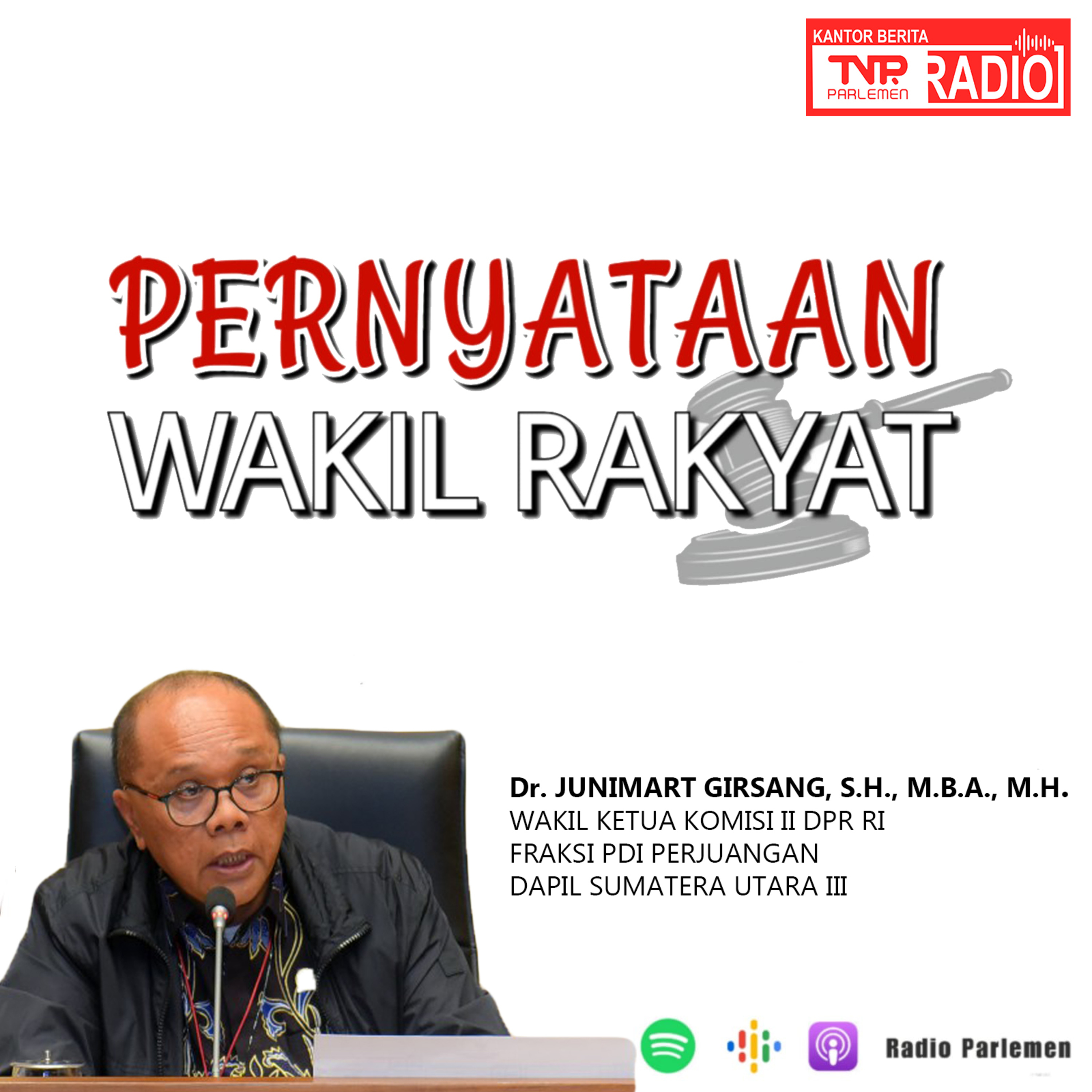 Junimart Girsang Mendorong Agar Pengawasan Merit Sistem ASN Tidak Dilakukan Oleh Satu Lembaga Saja episode artwork