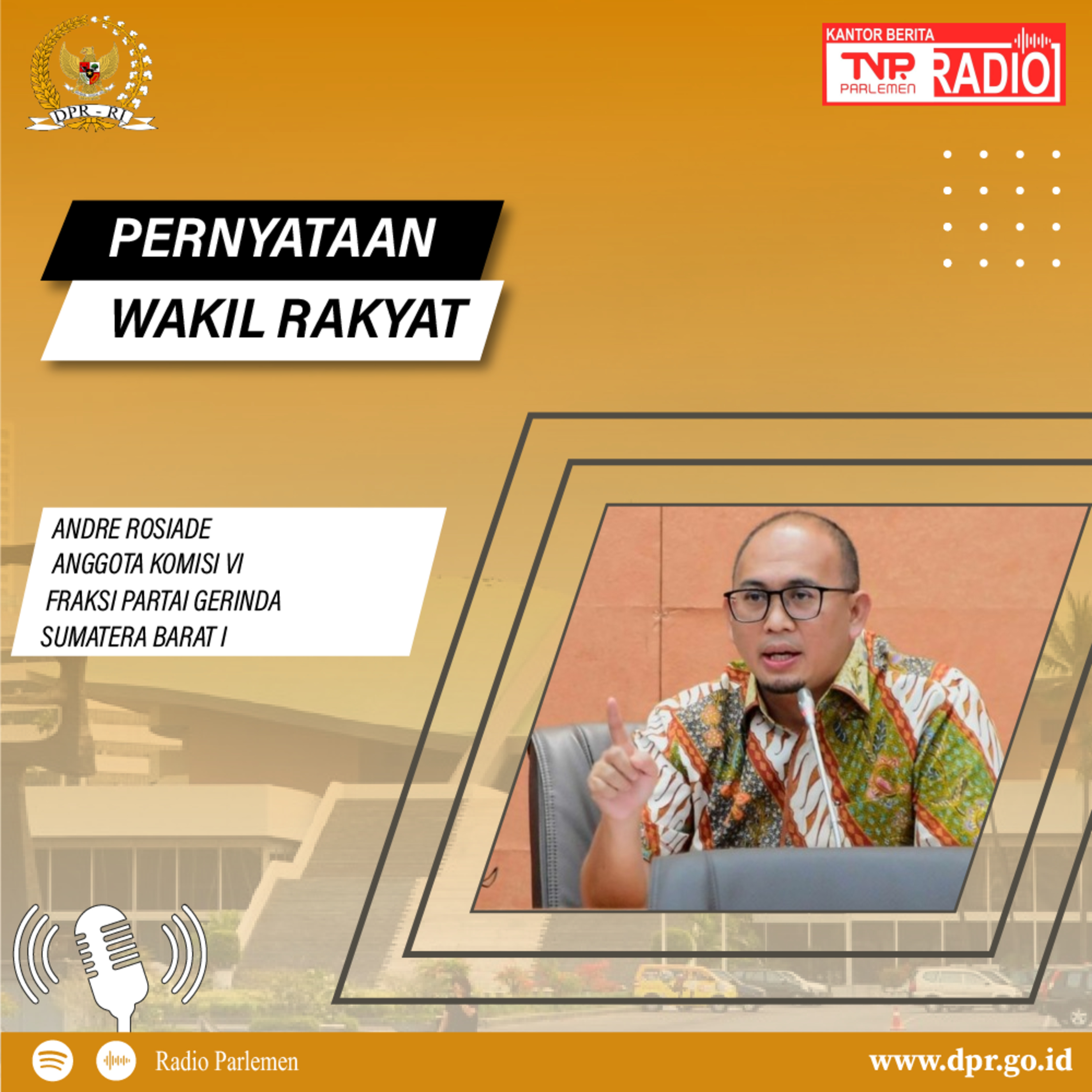 Andre Rosiade : PT. KAI dan Commuter Line Harus Membeli Gerbong Kereta kepada PT. INKA daripada Impor Kereta Bekas episode artwork