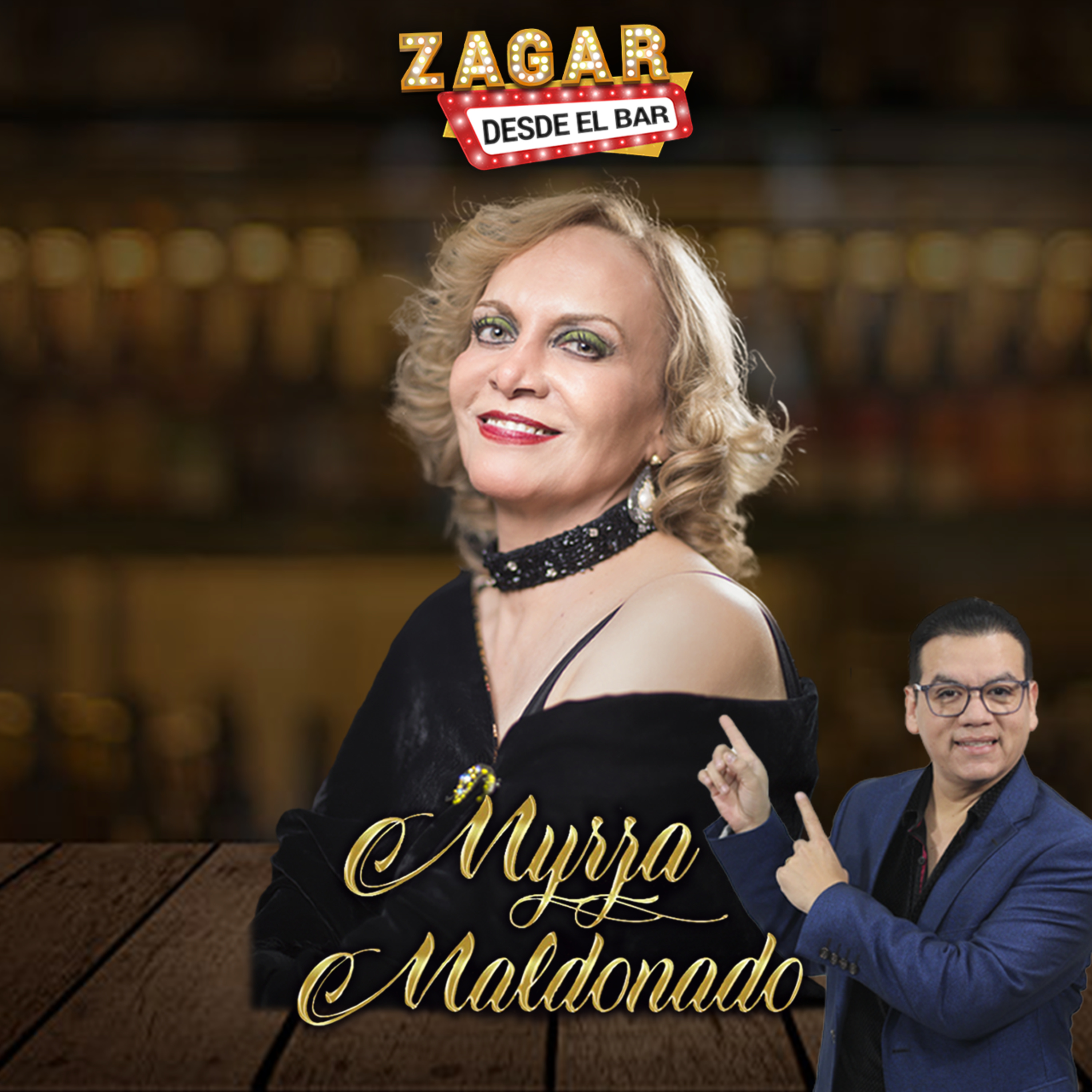 Zagar desde el Bar con Myrza Maldonado