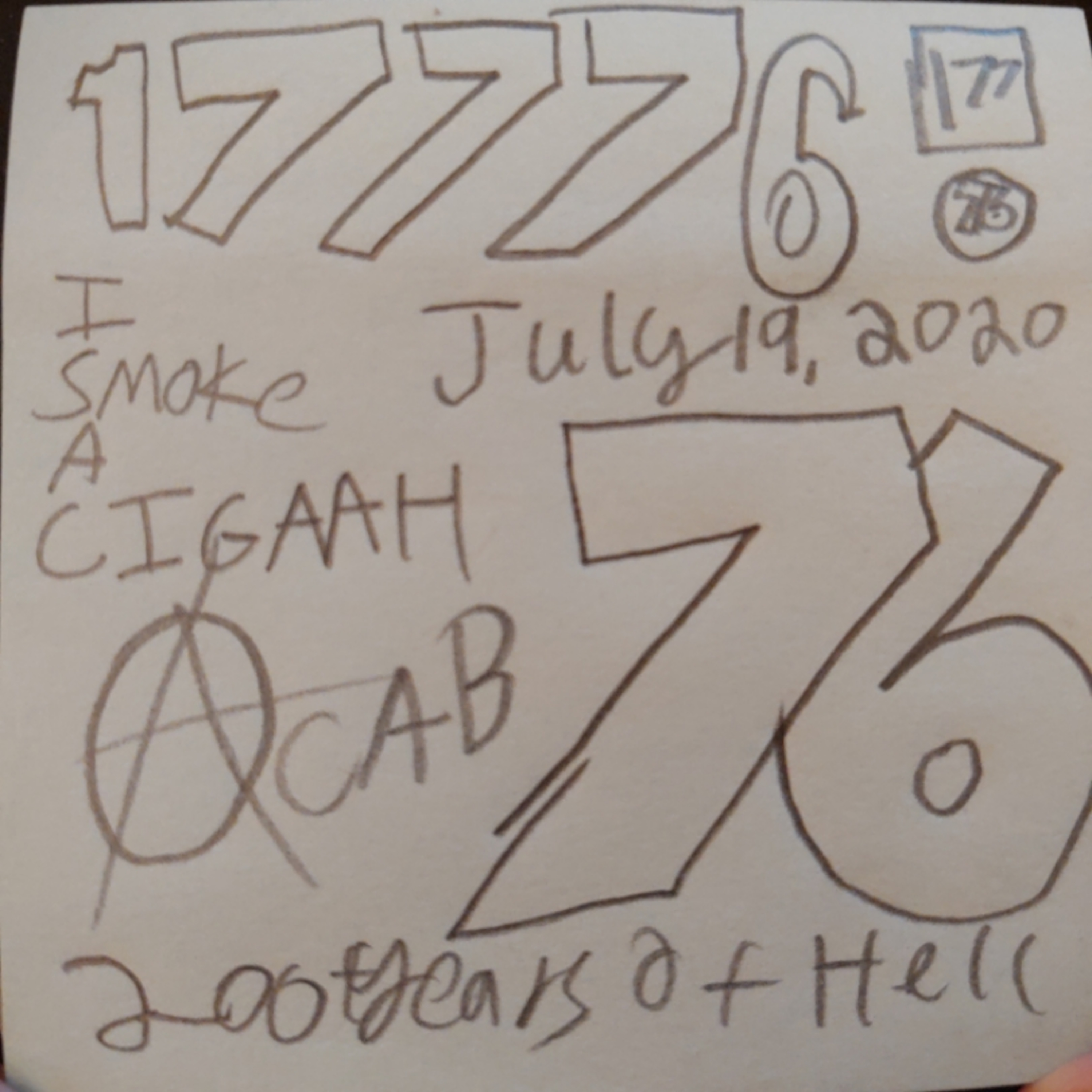 I SMOKE A CIGAAH