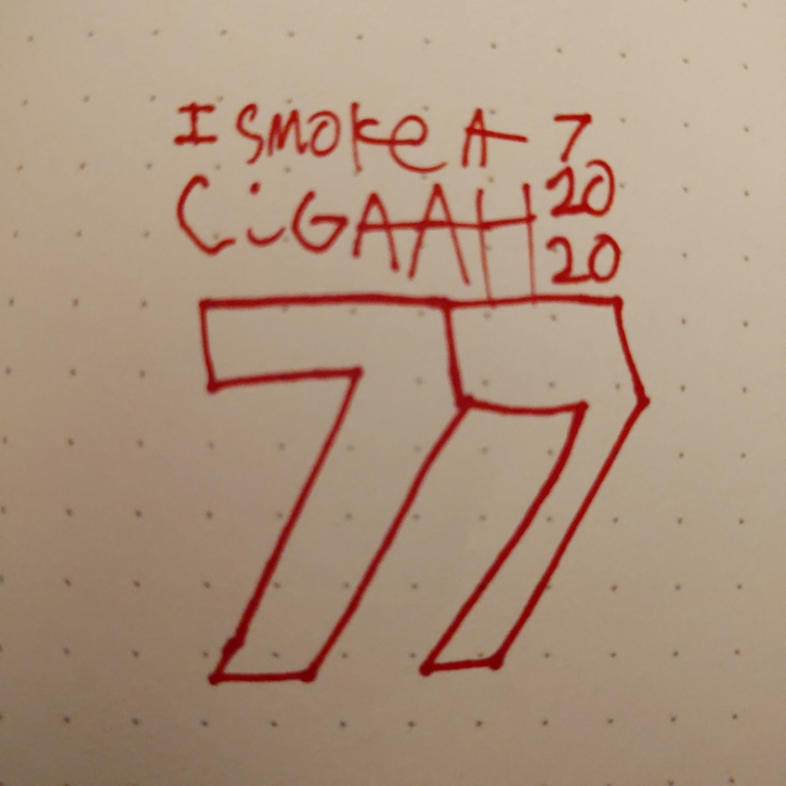 I SMOKE A CIGAAH