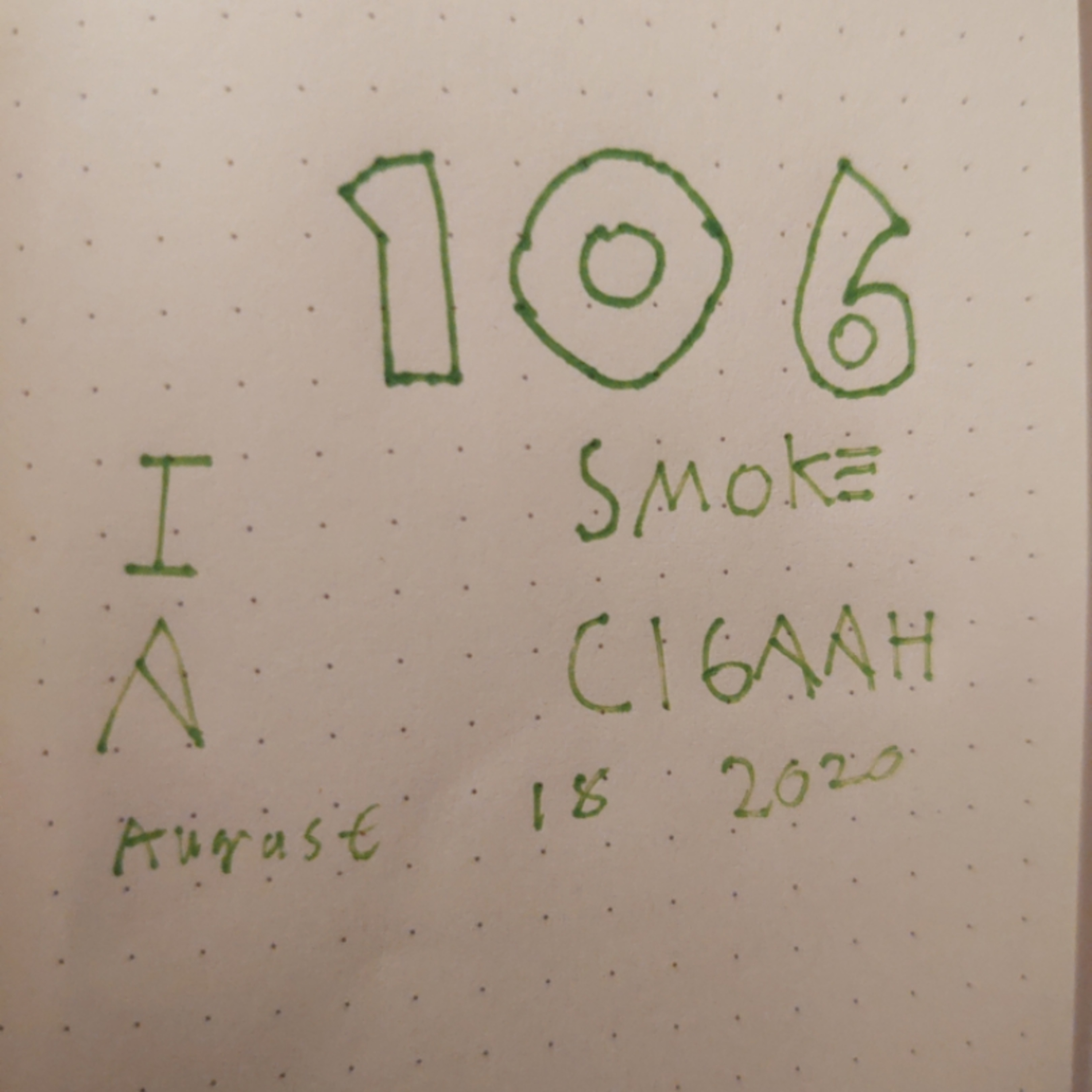 I SMOKE A CIGAAH