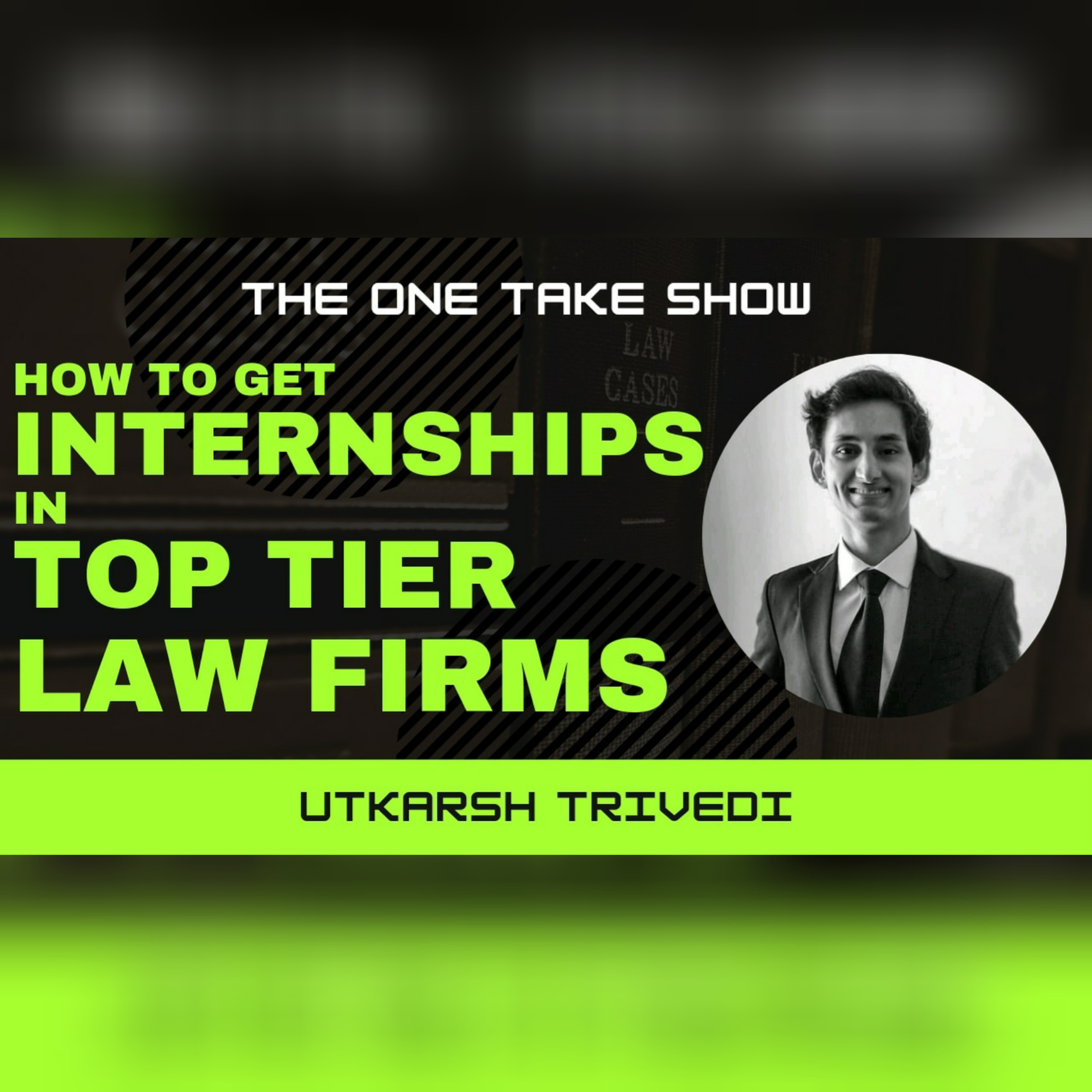 THE ONE TAKE SHOW: Law, Logic and Life with Kaustubh