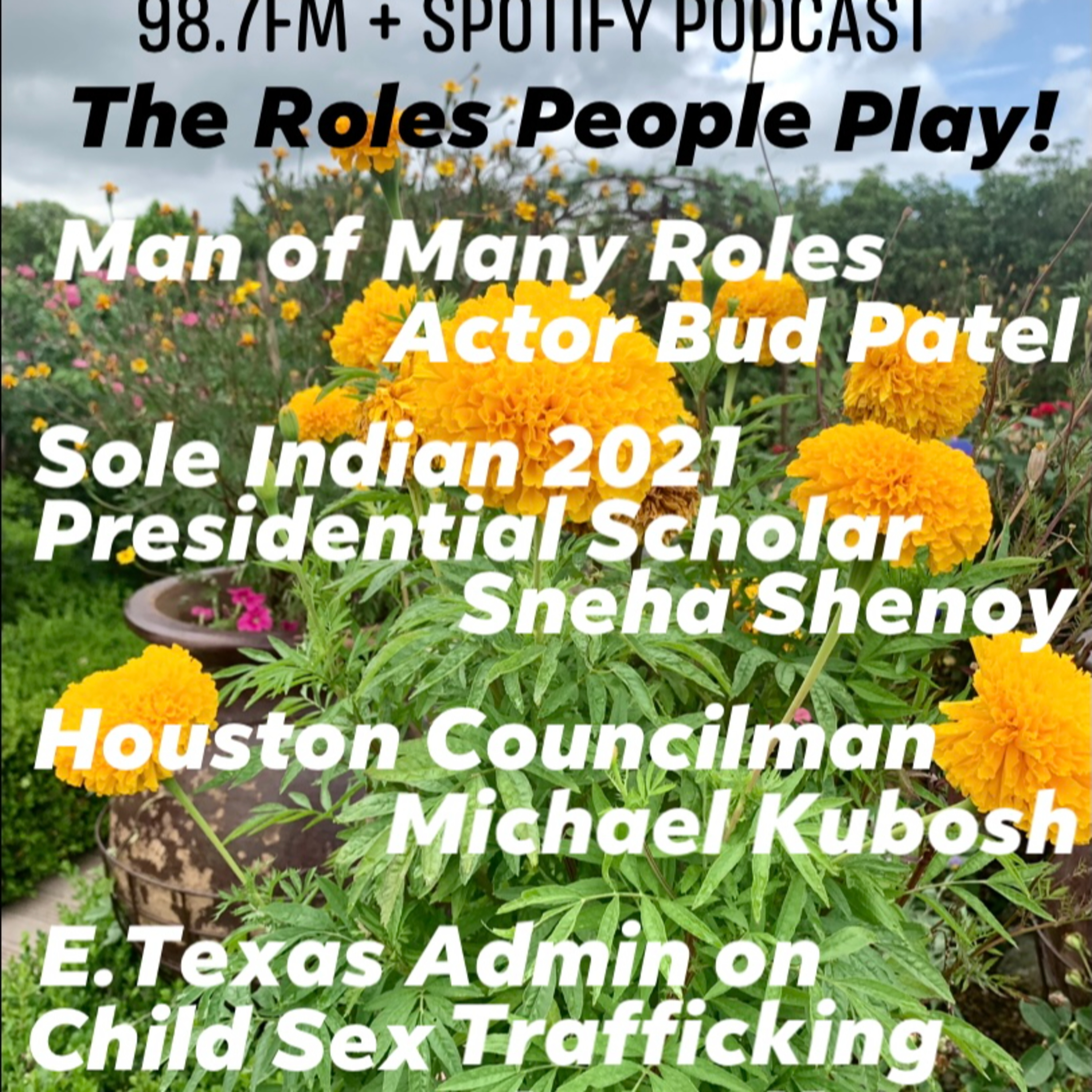 IANR 2127 070321 Actor, Producer, Director Bud Patel; 2021 Presidential Scholar Sneha Shenoy; Houston Councilman Michael Kubosh on Bail Bonds; E. Texas Admin Child Sex Trafficking Janet Kaspar episode artwork