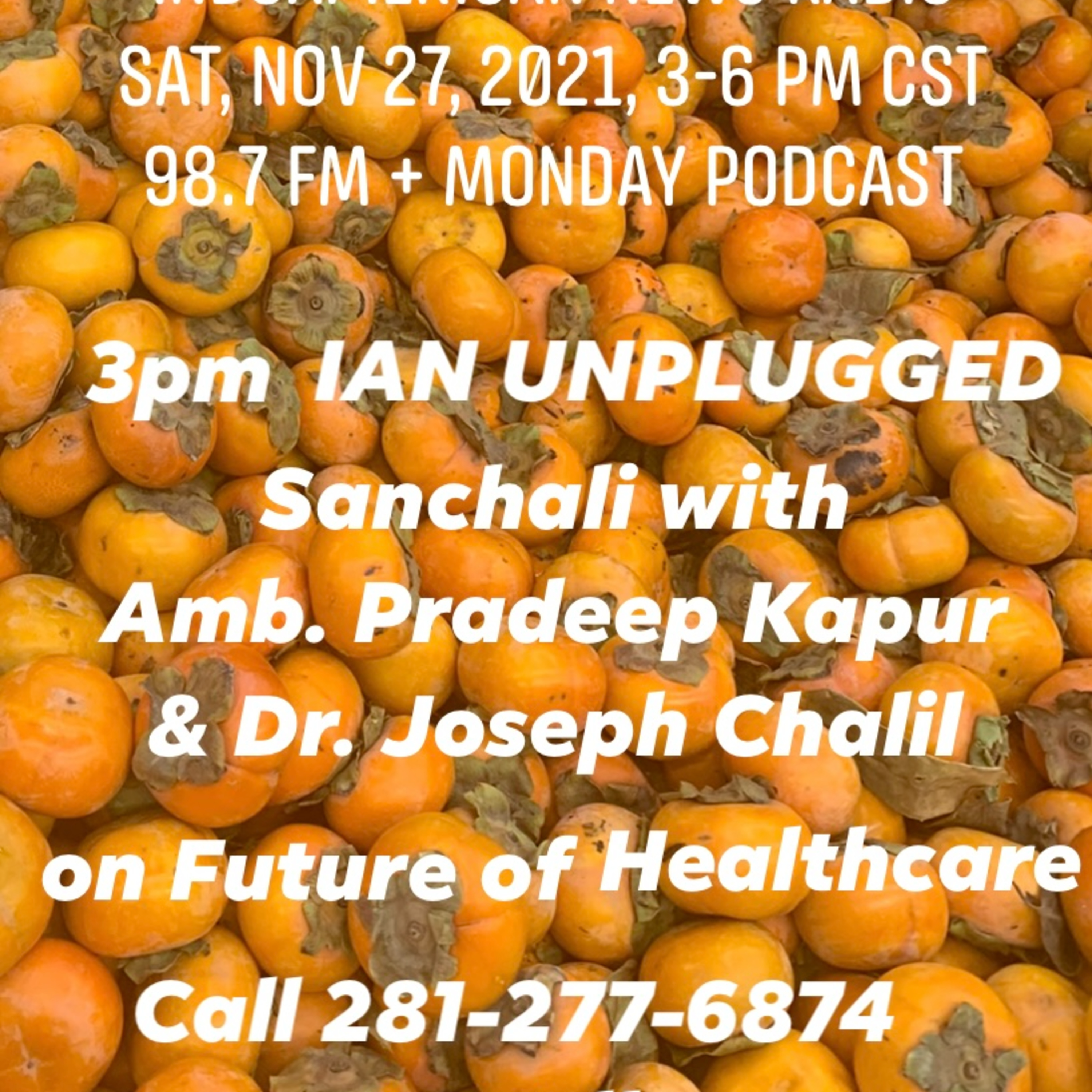 IAN Unplugged 2113 Sanchali talks to Ambassador Pradeep Kapur & Dr. Joe Chalil 112721 episode artwork