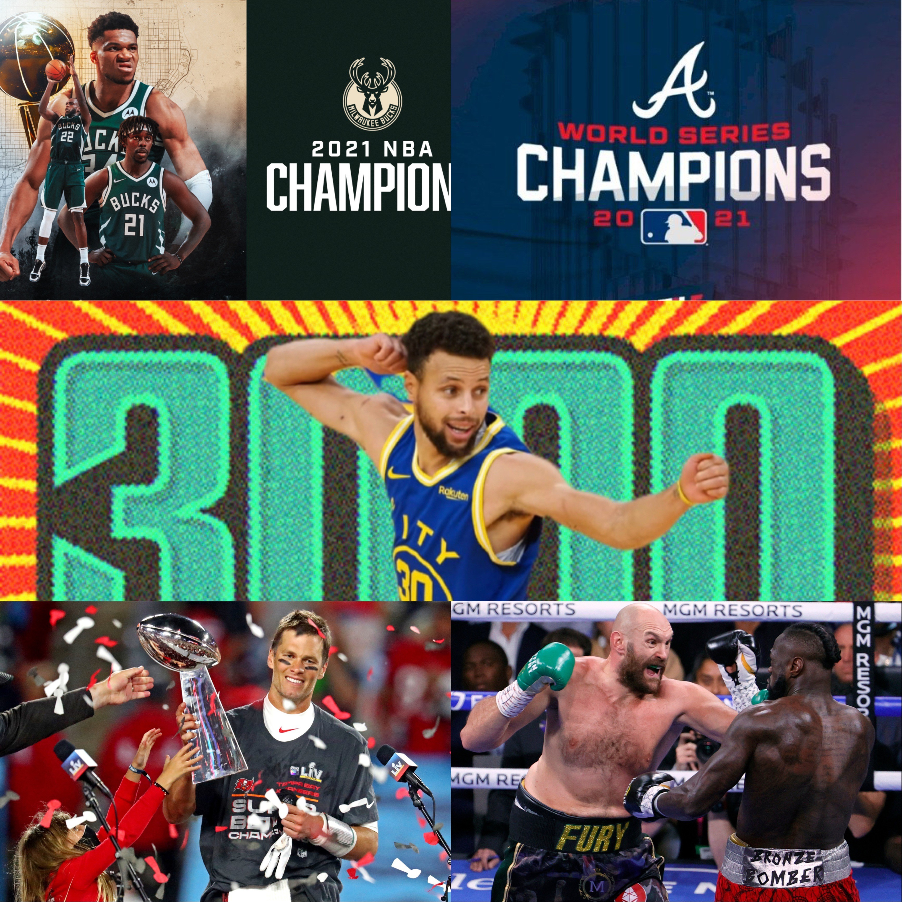 TOP 5 Sports Stories of 2021, Tom Brady, Giannis Antetokounmpo, Tyson Fury, Atlanta Braves , Stephen Curry and more (EP 111) episode artwork