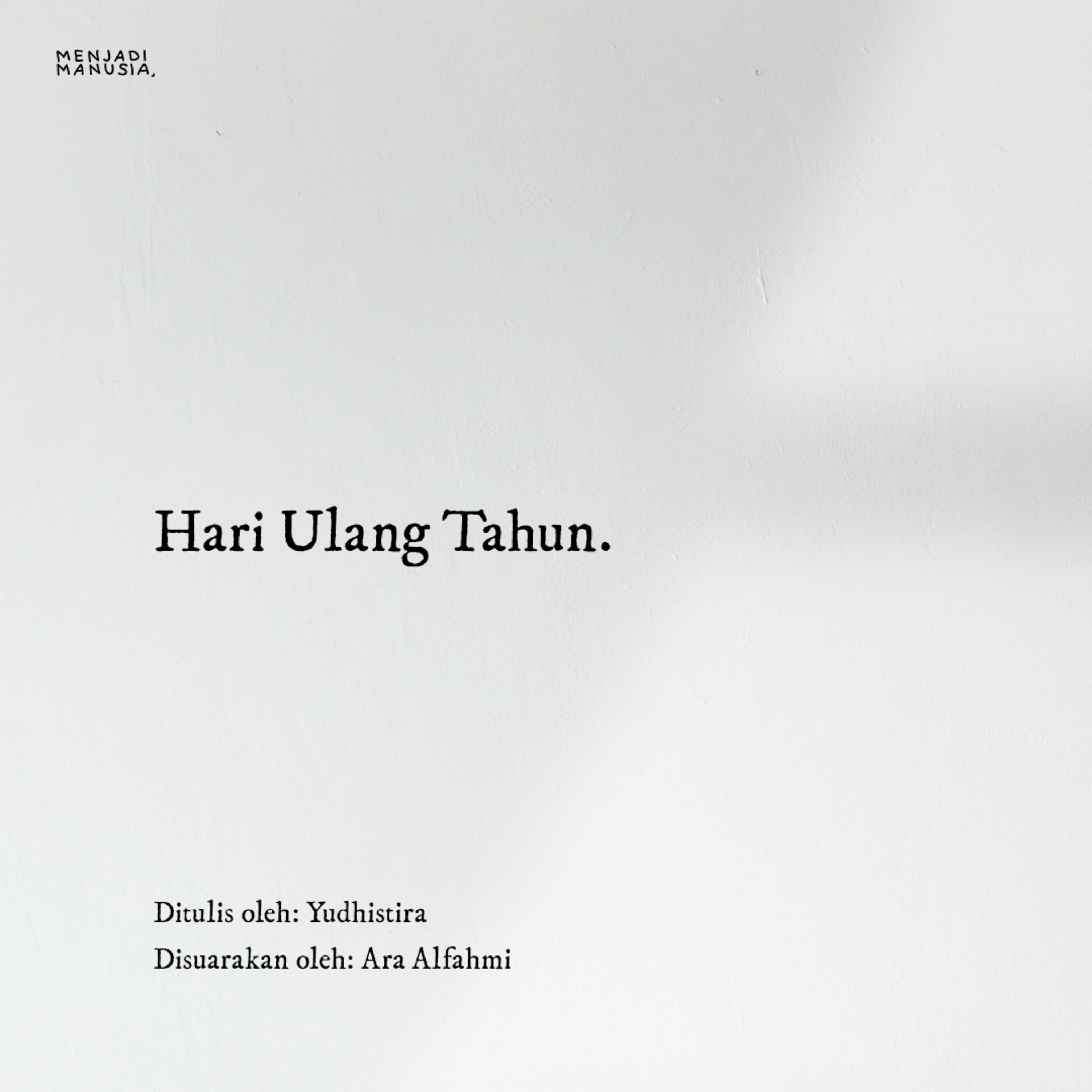 Menjadi Manusia
