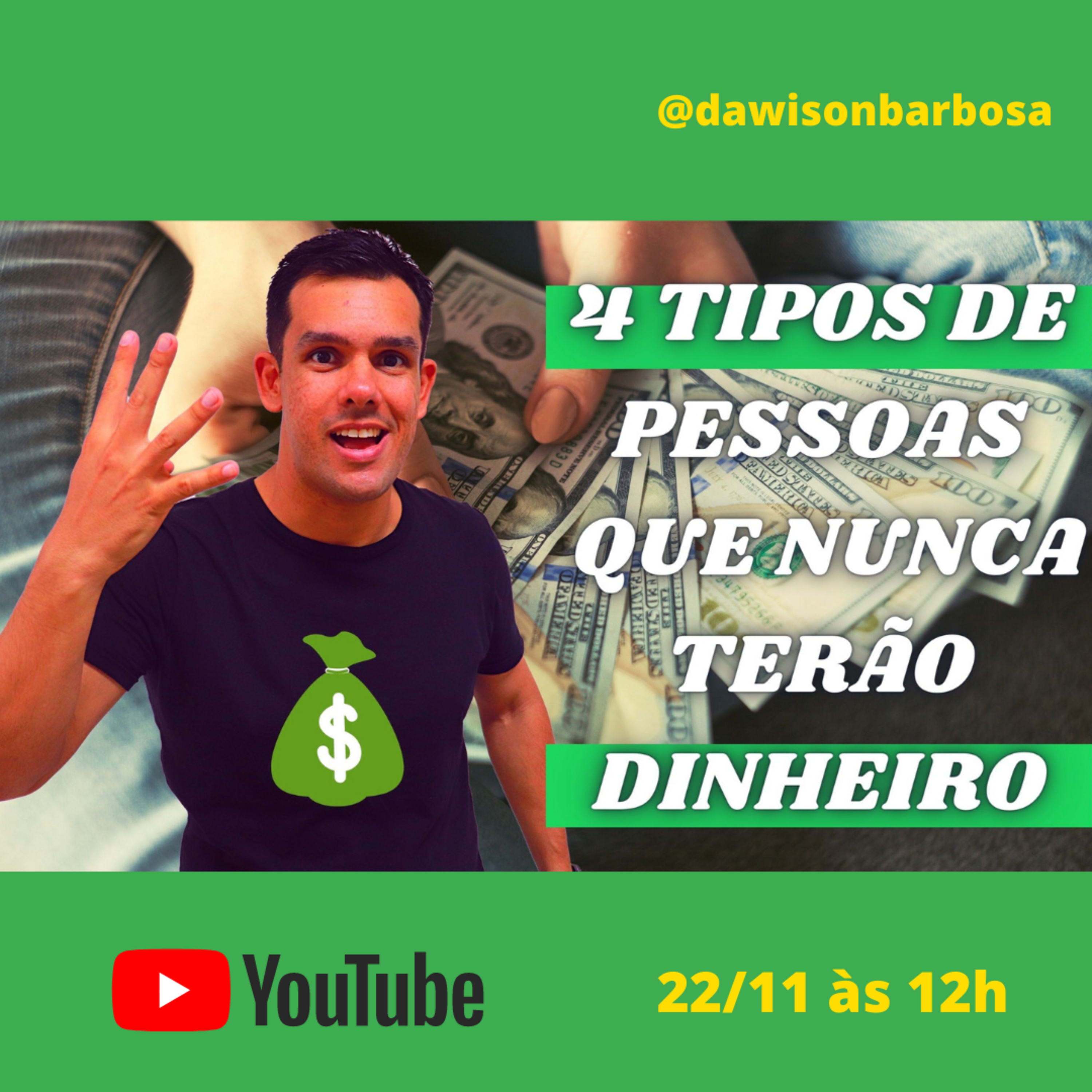 #123- 4 Tipos de Pessoas que NUNCA vão ter Dinheiro!