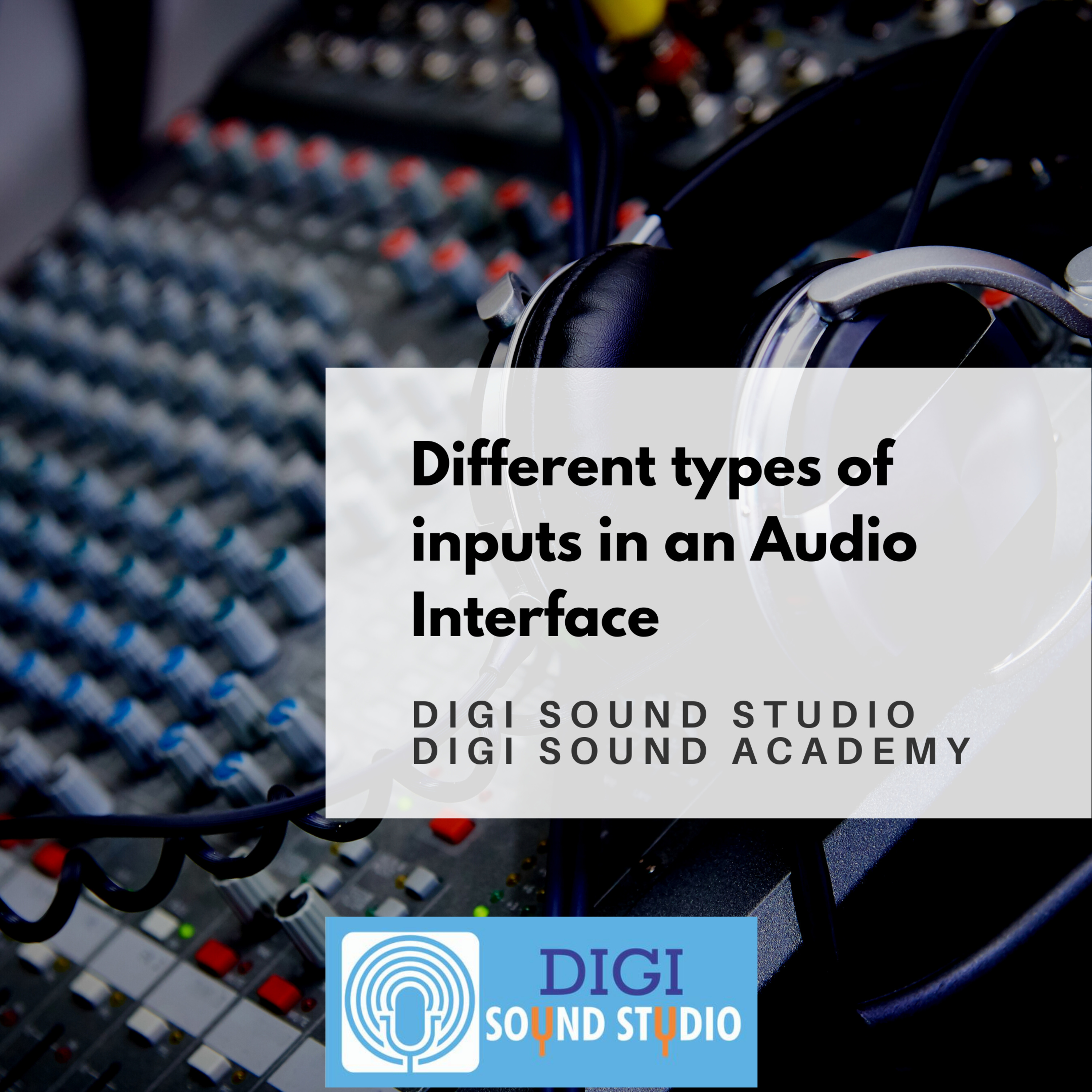 What are the different types of inputs in an Audio Interface?