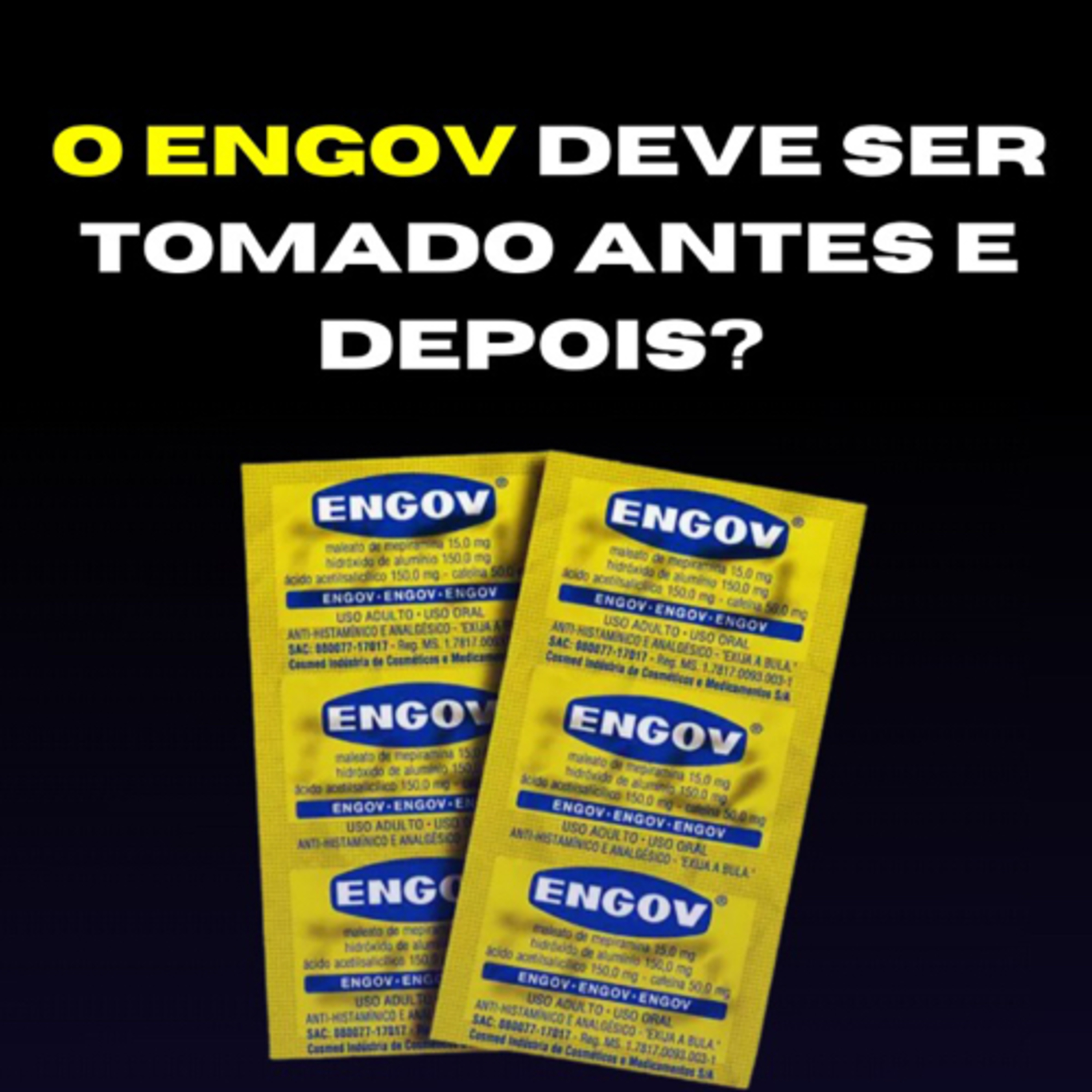 Farmacêutico Responde Cast #15 - O Engov deve ser tomado antes e depois?  episode artwork