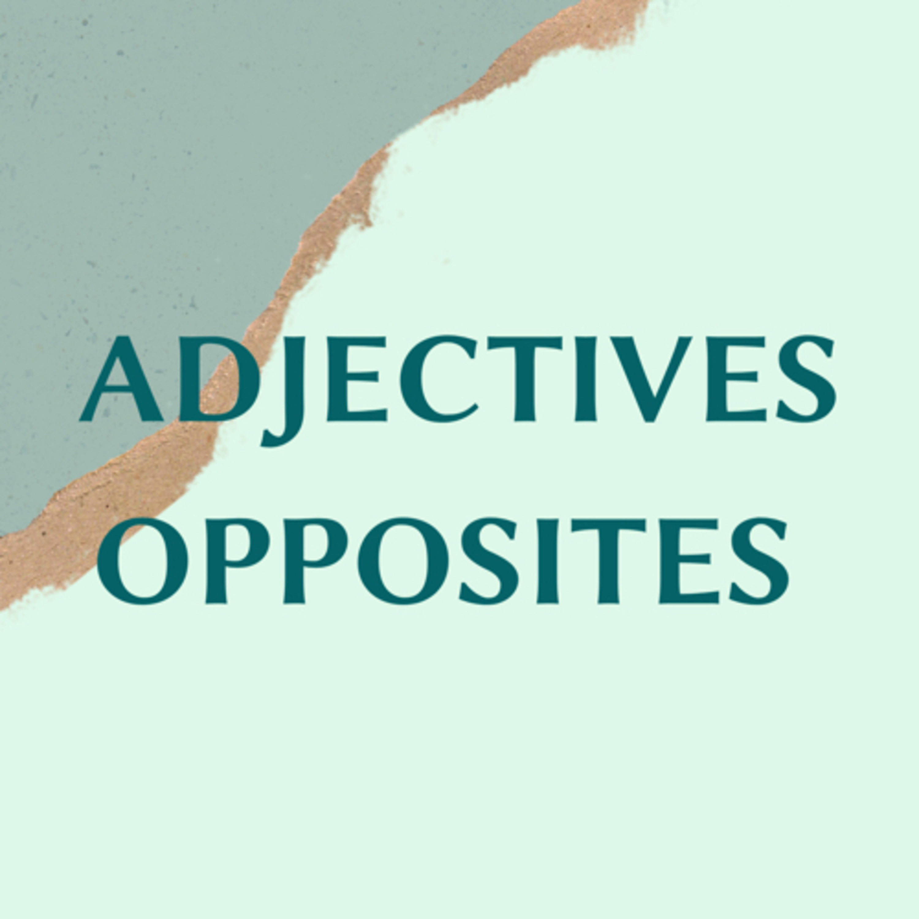 Adjectives / Opposites  episode artwork