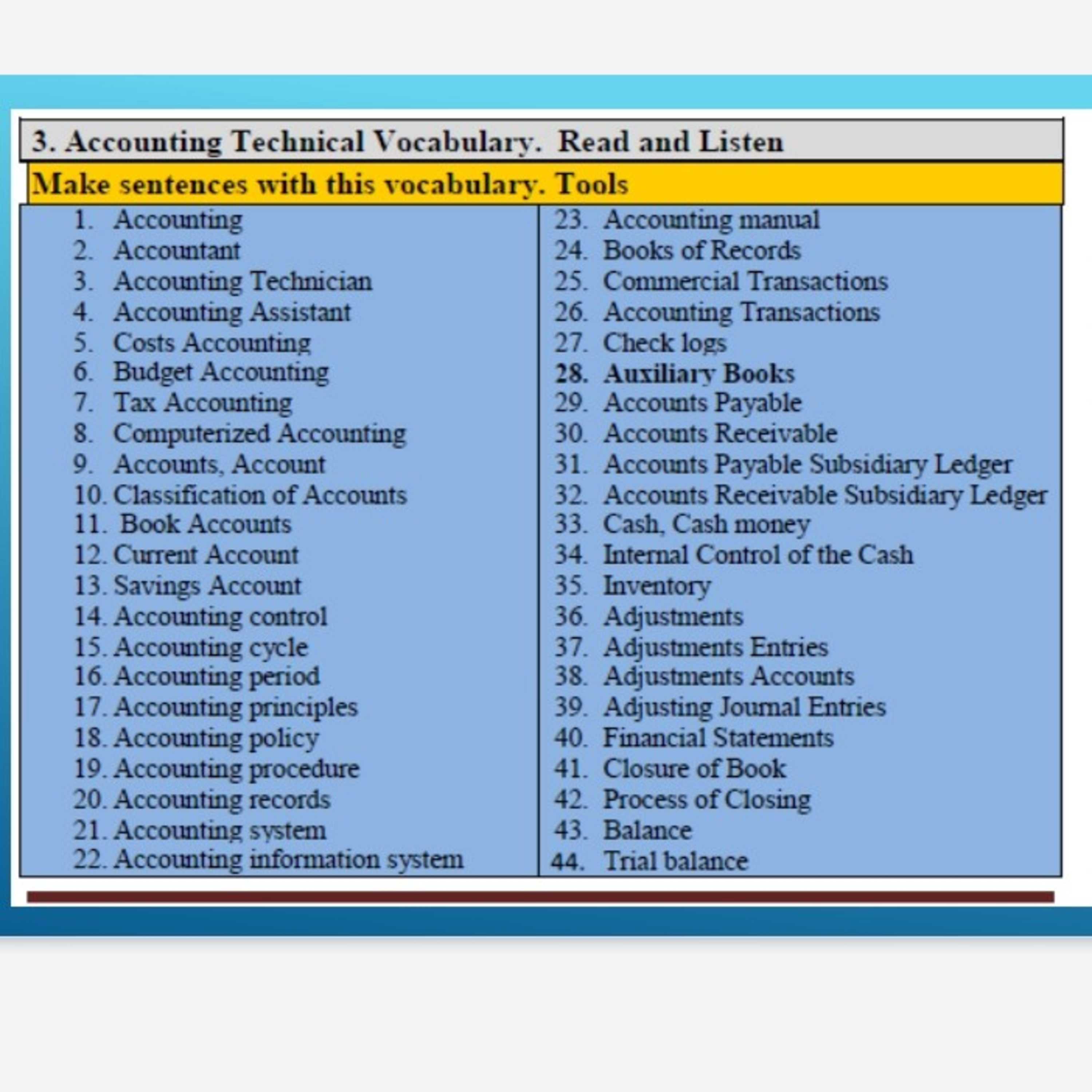 Vocabulary ll