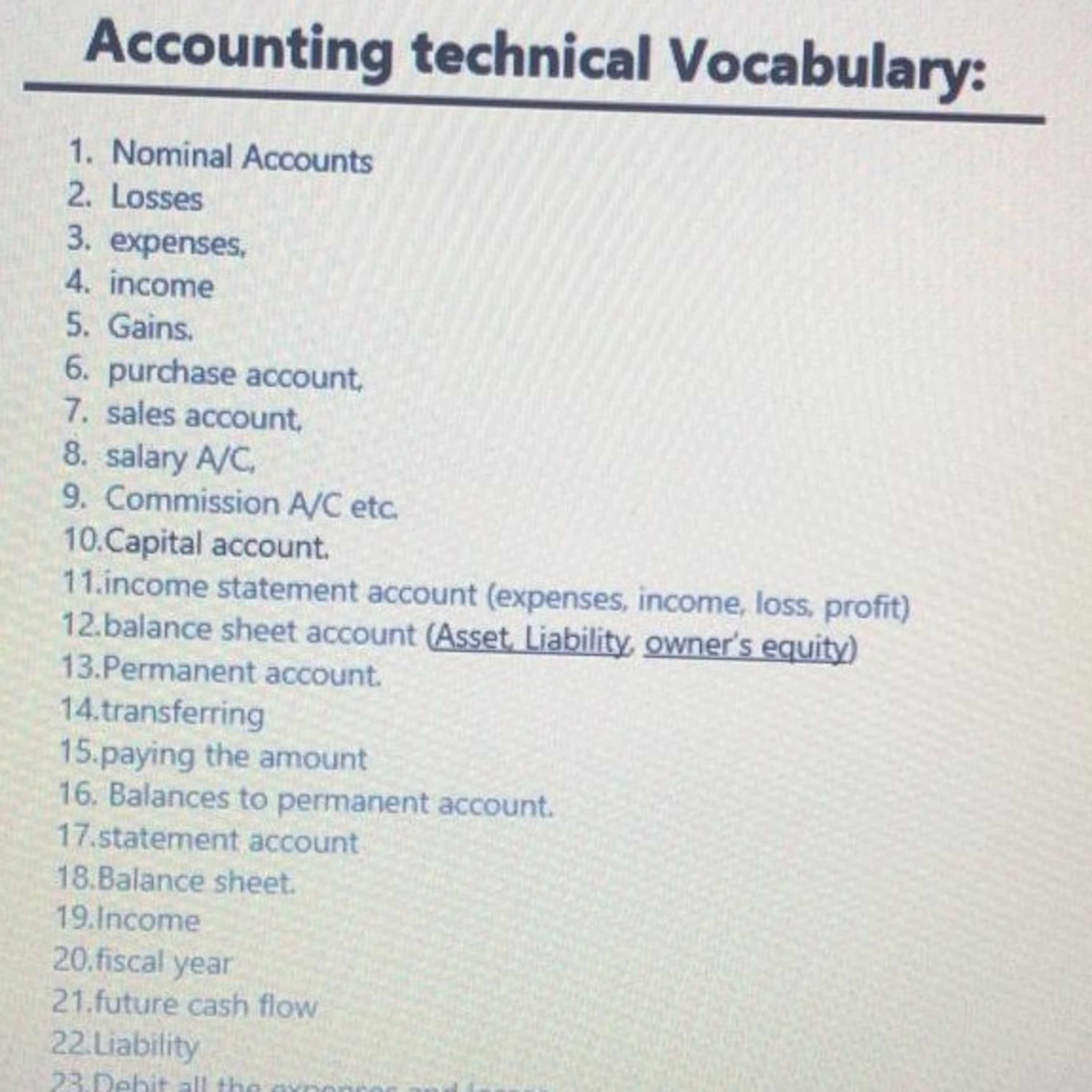 Vocabulary lll