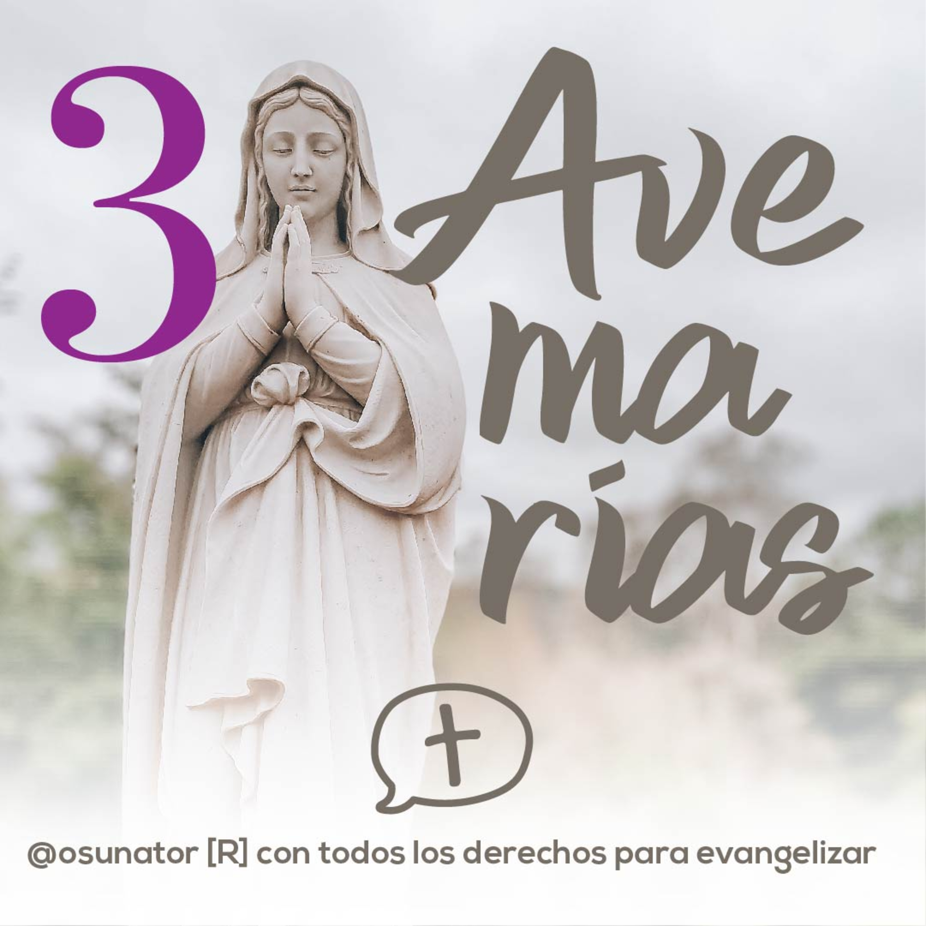 Tres avemarías soltar el control