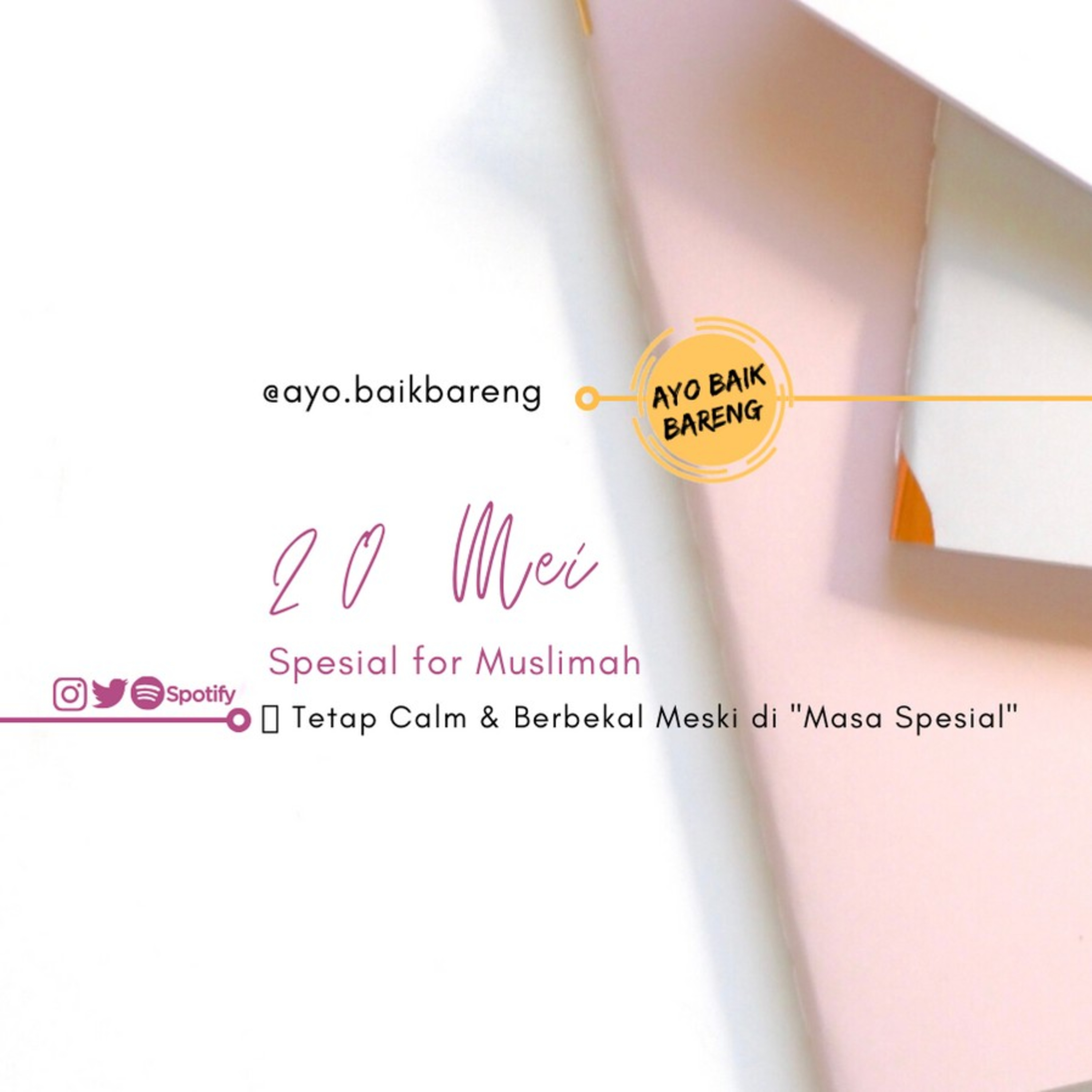🎧 [20 Mei] | Tetap Calm & Berbekal Meski di Masa Spesial episode artwork