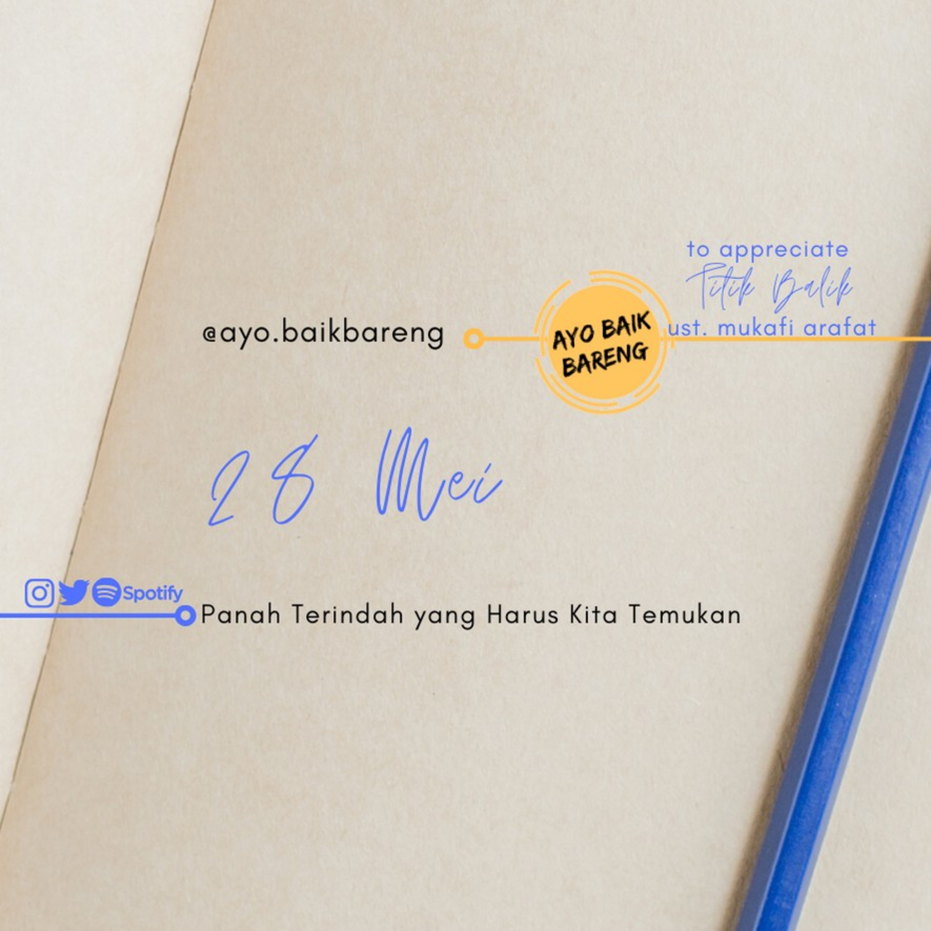 🎧 [28 Mei] | Panah Terindah yang Harus Kita Temukan  episode artwork