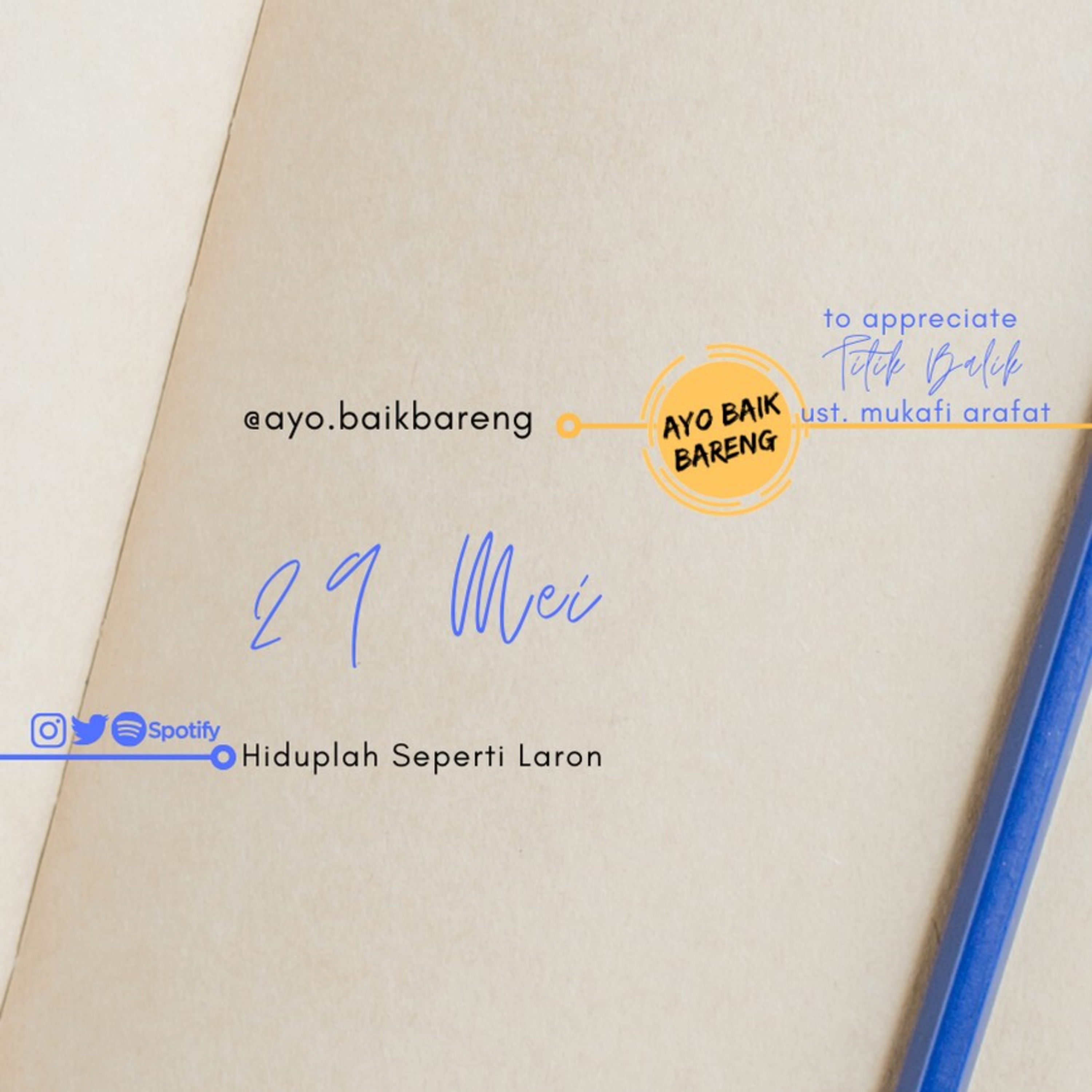 🎧 [29 Mei] | Hiduplah seperti Laron episode artwork